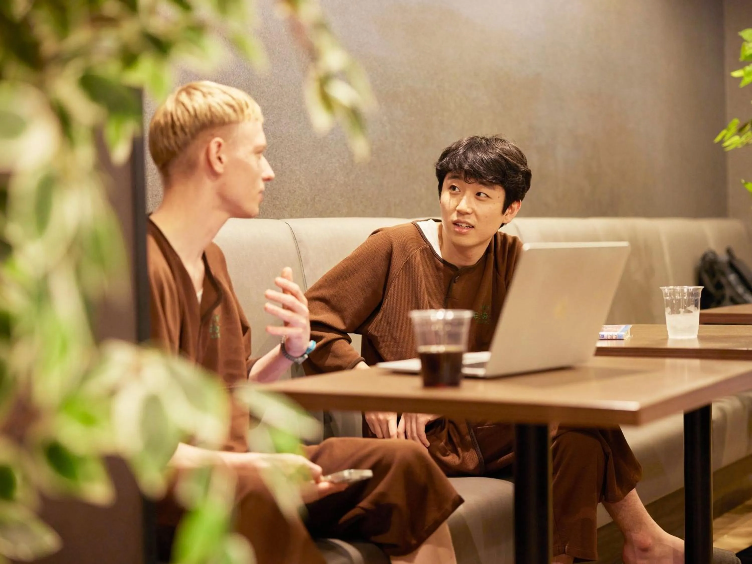 Communal lounge/ TV room in Anshin Oyado Woman&Man Nagoya Sakae