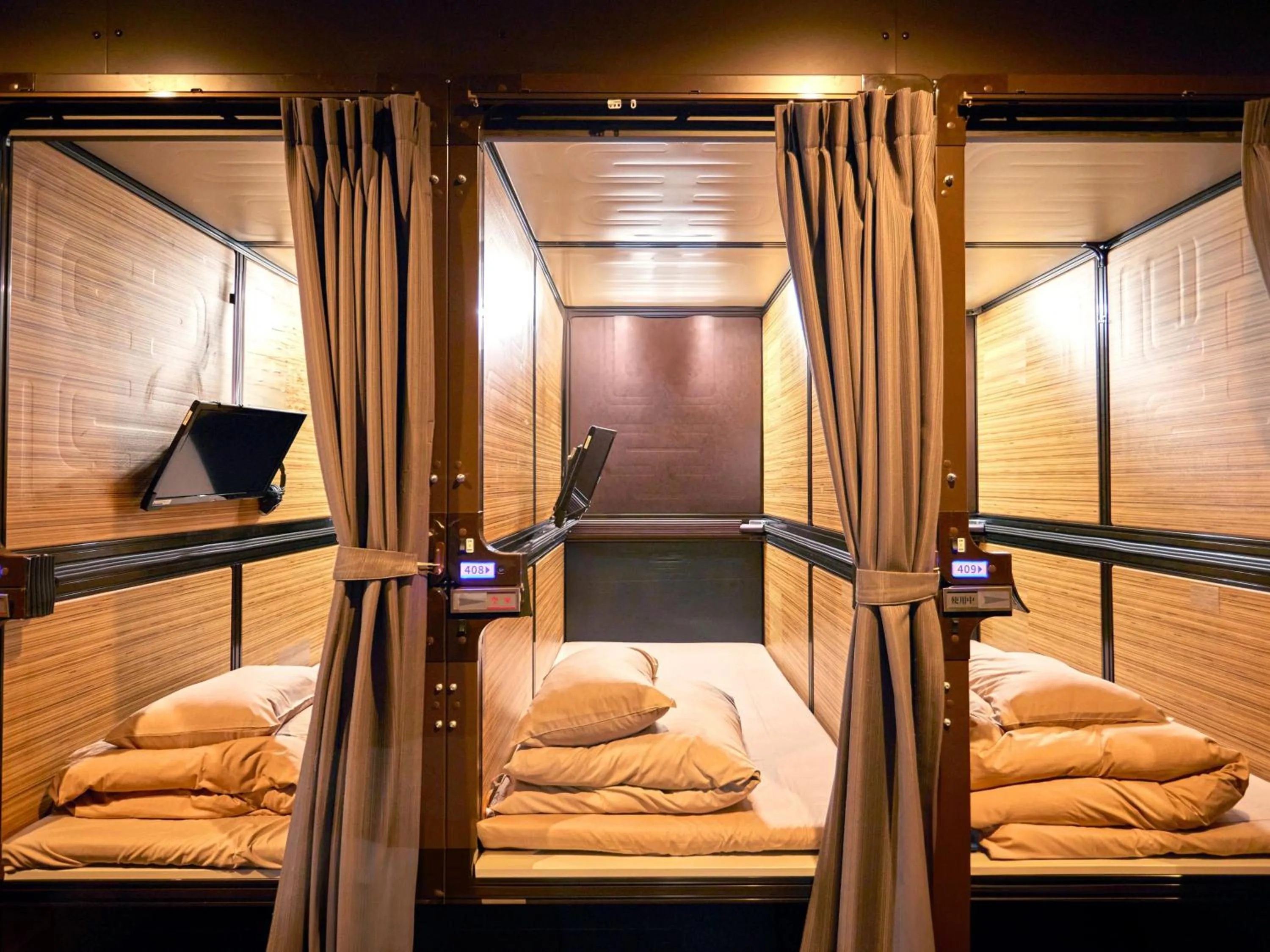 Photo of the whole room, Bed in 2025 RENEWAL OPEN Anshin oyado Nagoya Man & Woman Sakae Station