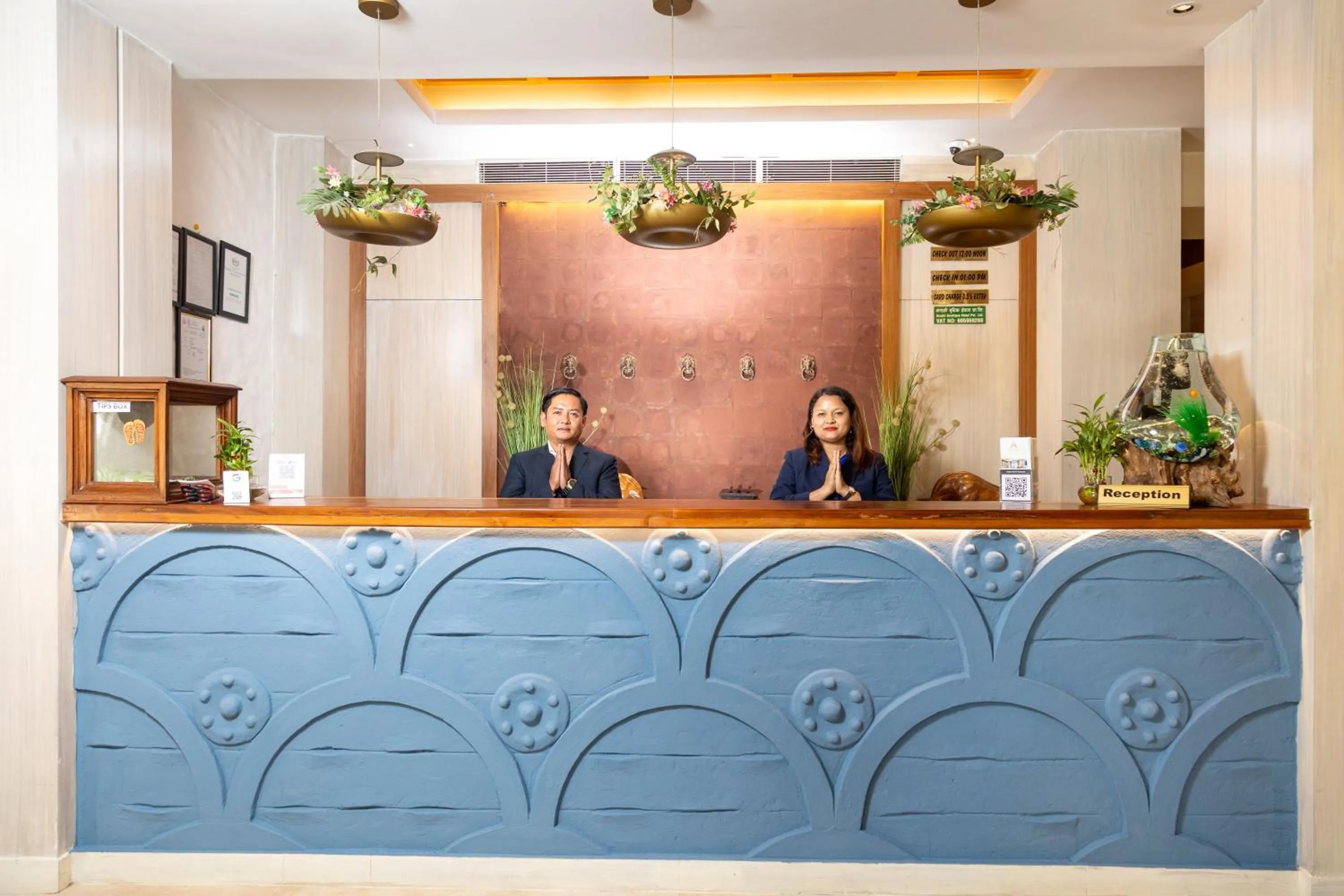 Lobby or reception in Arushi Boutique Hotel