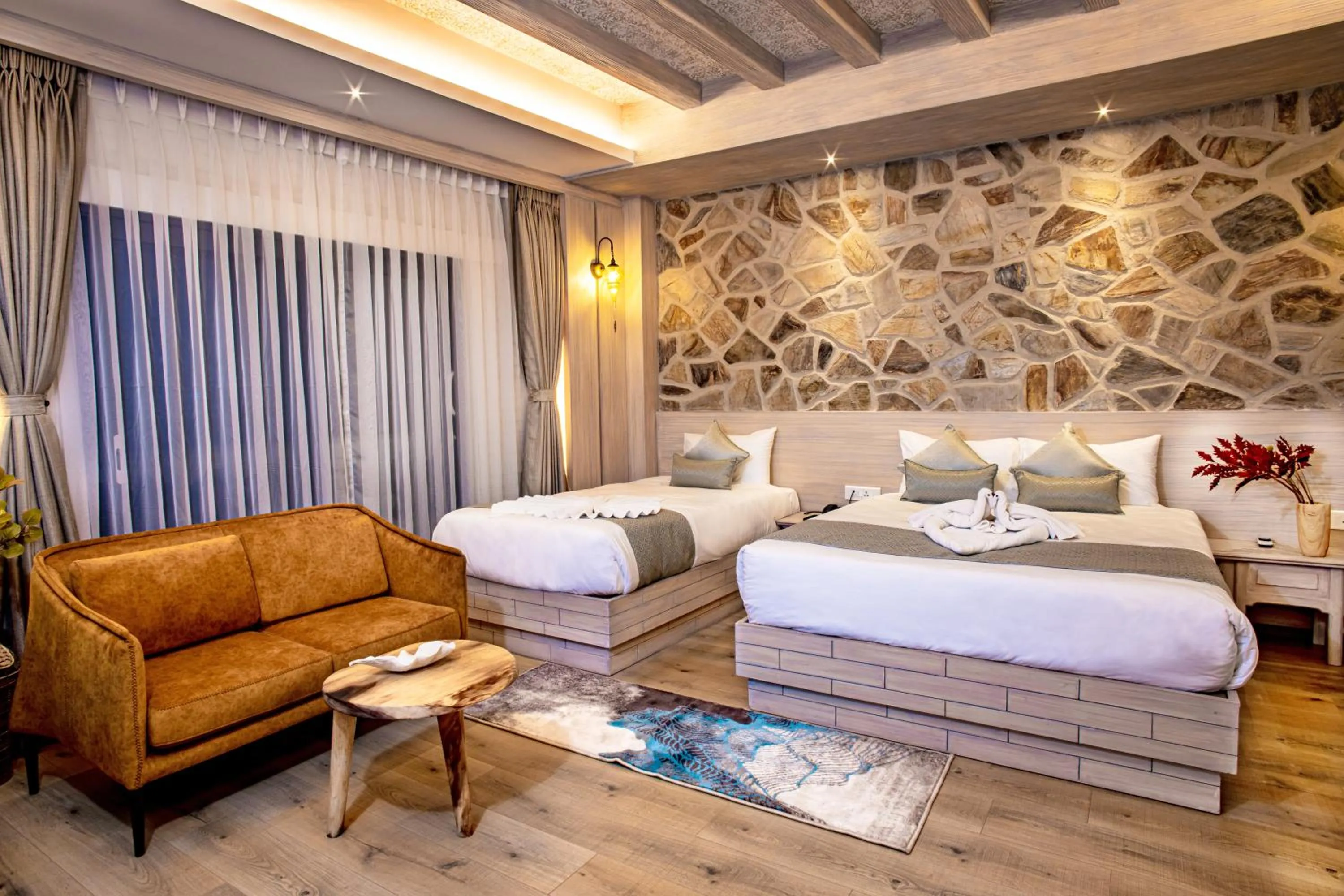 Bed in Arushi Boutique Hotel