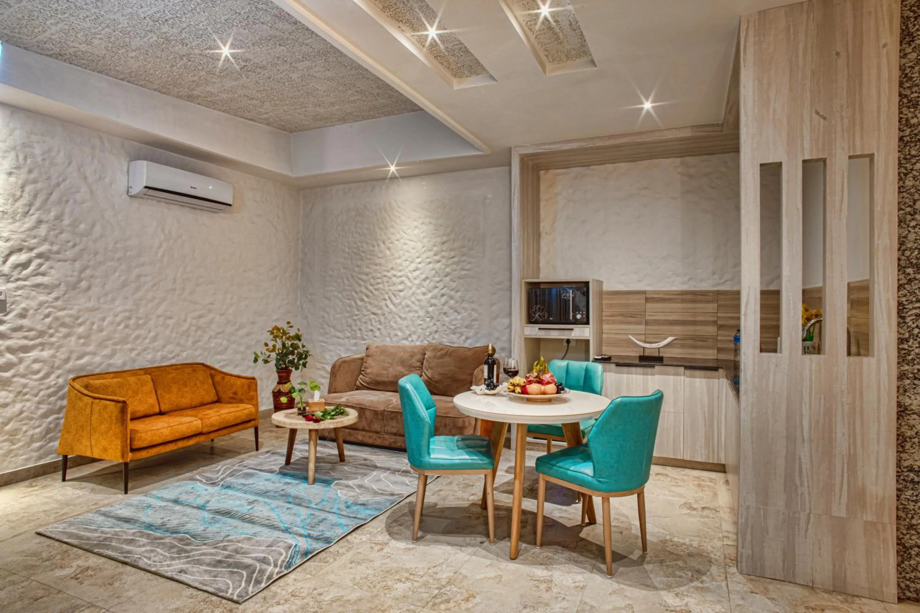 Living room in Arushi Boutique Hotel