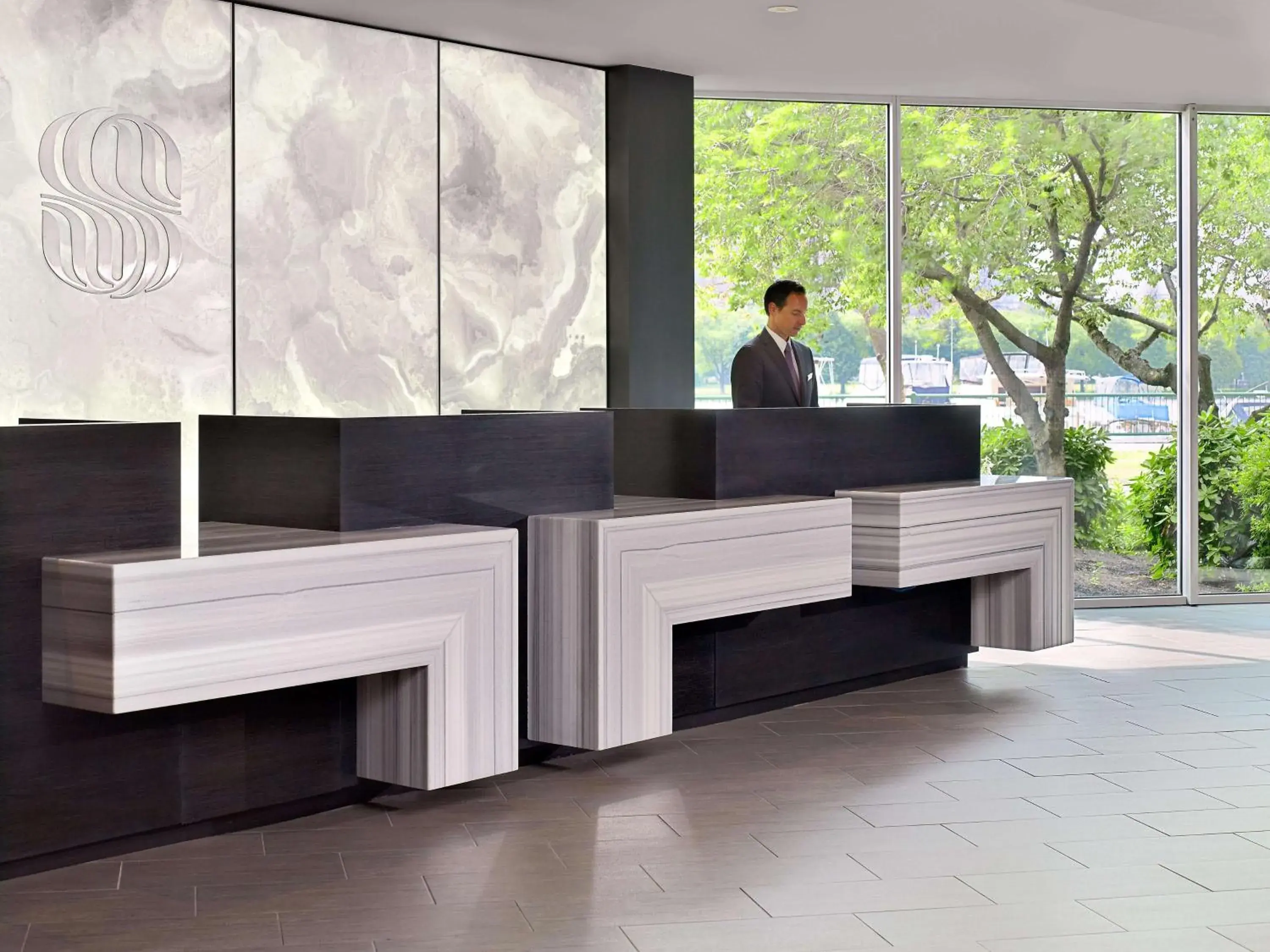 Lobby or reception in The Royal Sonesta Boston Lobby or reception in The Royal Sonesta Boston