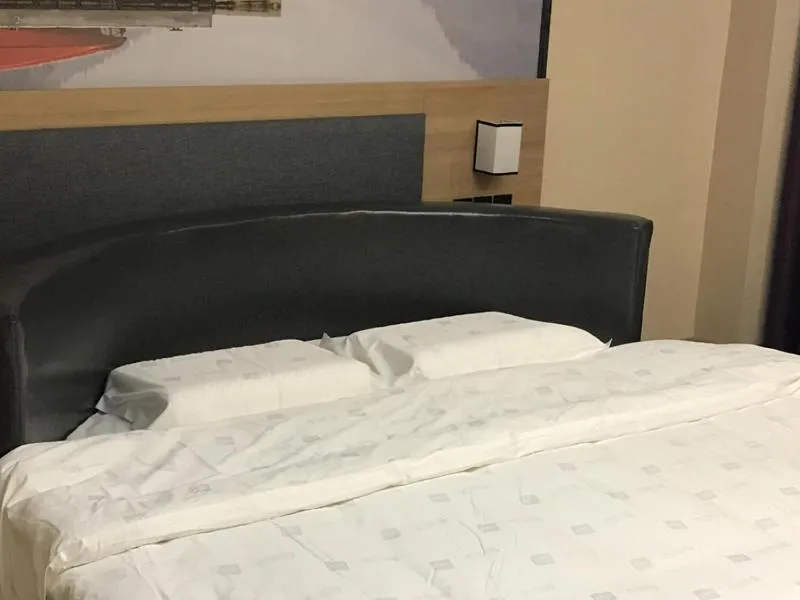 Bed in Thank Inn Plus Hotel Jiangsu Taizhou Gaogang Port Middle School