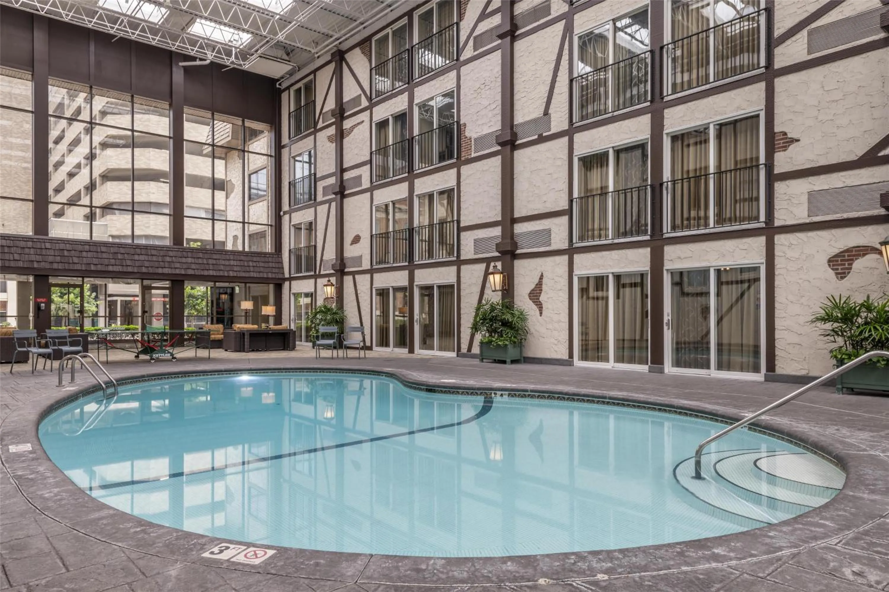 Pool view in Best Western Plus The Normandy Inn & Suites