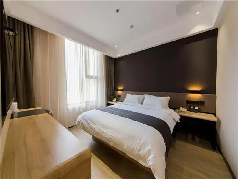 Bed in Thank Inn Plus Hotel Hebei Shijiazhuang High-tech Zone Torch Plaza Bed in Thank Inn Plus Hotel Hebei Shijiazhuang High-tech Zone Torch Plaza