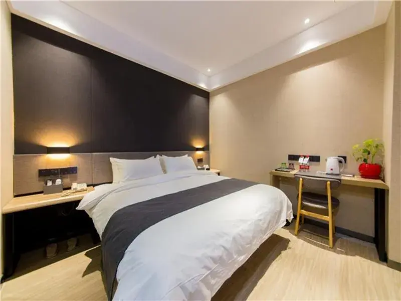 Bed in Thank Inn Plus Hotel Hebei Shijiazhuang High-tech Zone Torch Plaza Bed in Thank Inn Plus Hotel Hebei Shijiazhuang High-tech Zone Torch Plaza