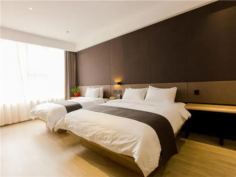 Bed in Thank Inn Plus Hotel Hebei Shijiazhuang High-tech Zone Torch Plaza Bed in Thank Inn Plus Hotel Hebei Shijiazhuang High-tech Zone Torch Plaza