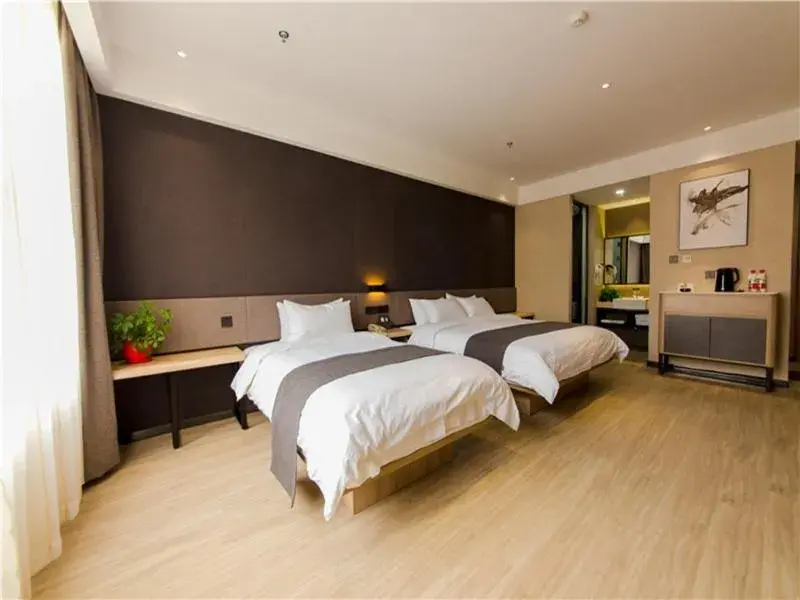 Bed in Thank Inn Plus Hotel Hebei Shijiazhuang High-tech Zone Torch Plaza Bed in Thank Inn Plus Hotel Hebei Shijiazhuang High-tech Zone Torch Plaza