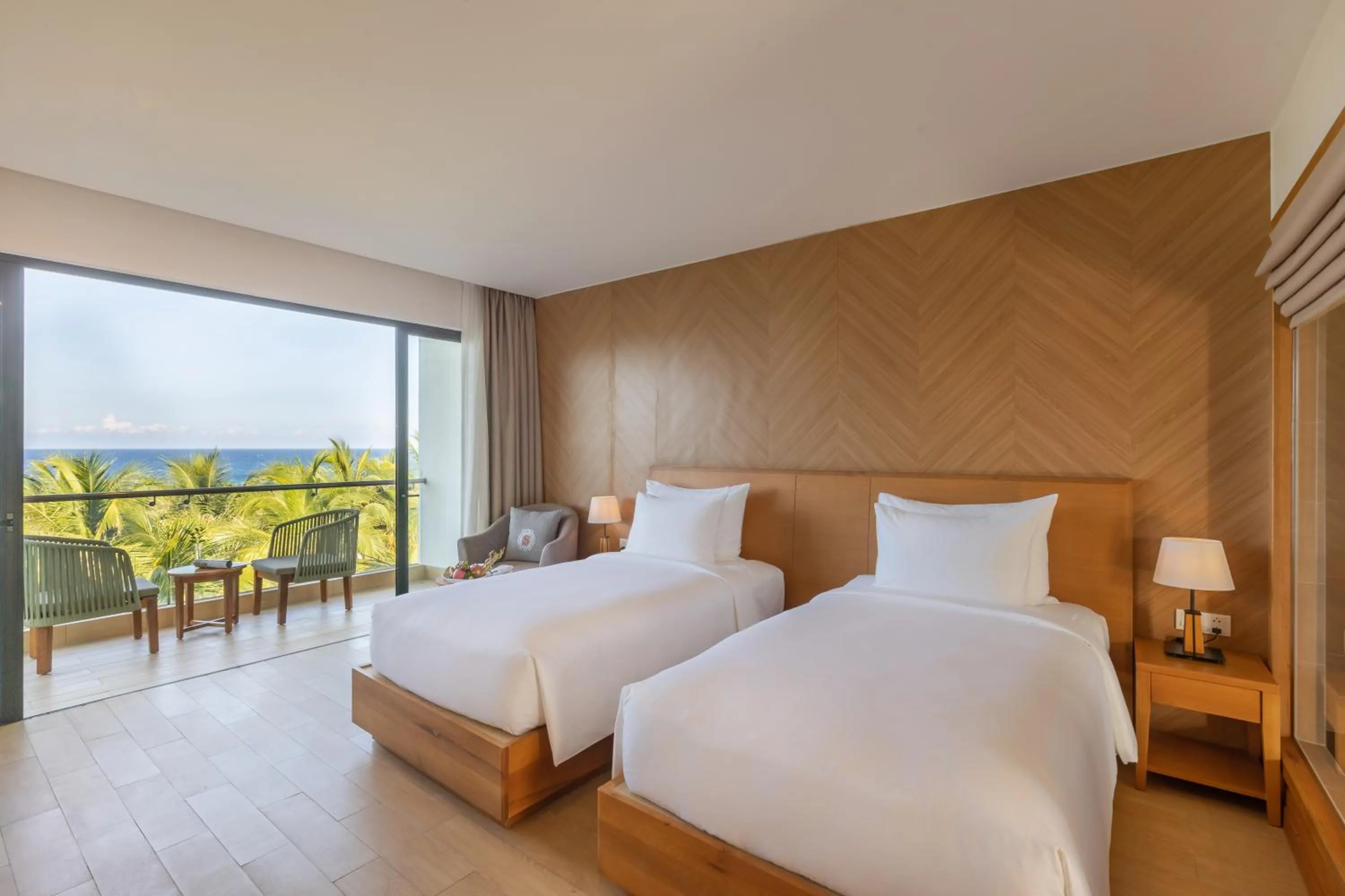 View (from property/room), Bed in Selectum Noa Resort Cam Ranh