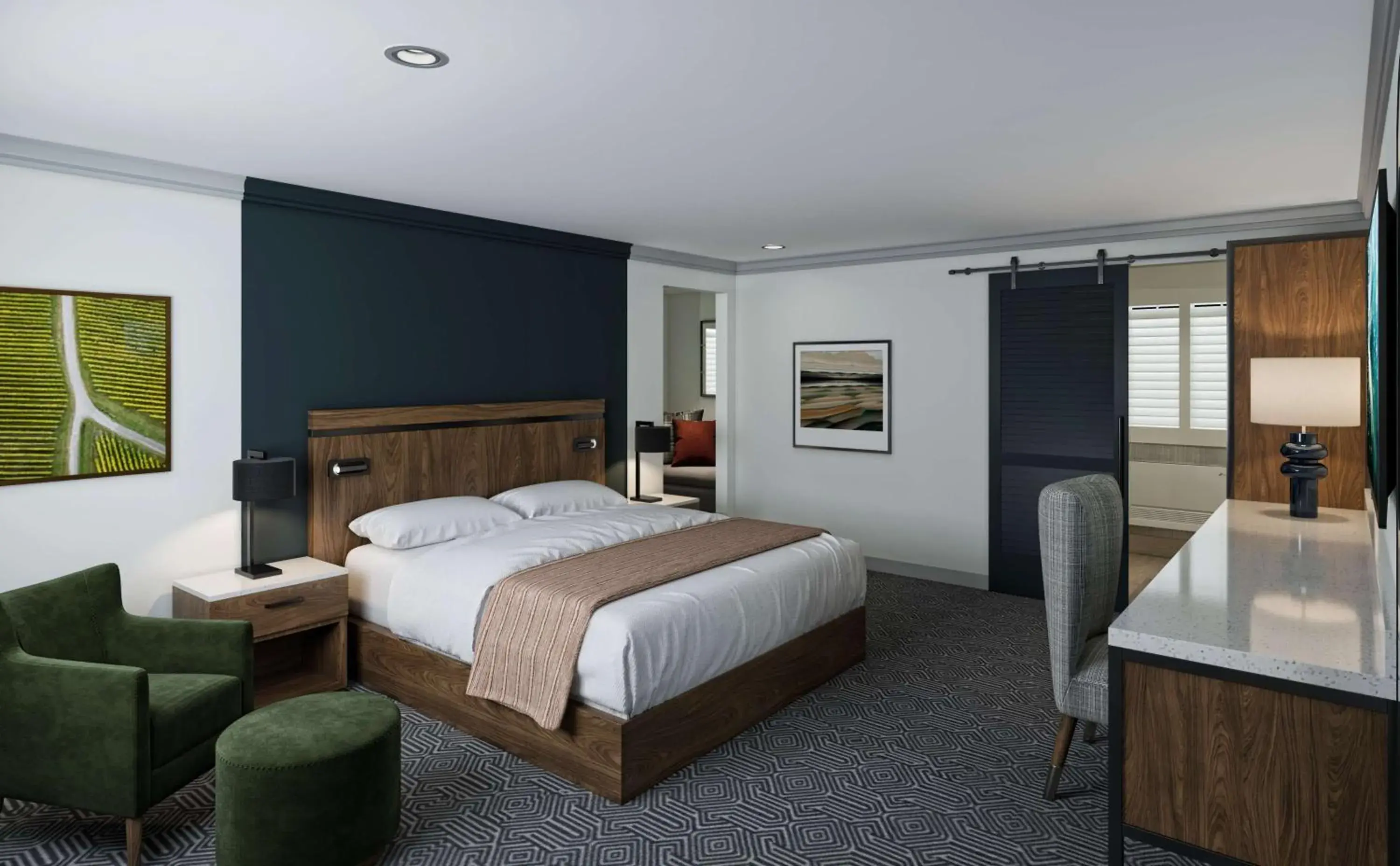 Bed in The Hadsten Solvang, Tapestry Collection by Hilton Bed in The Hadsten Solvang, Tapestry Collection by Hilton