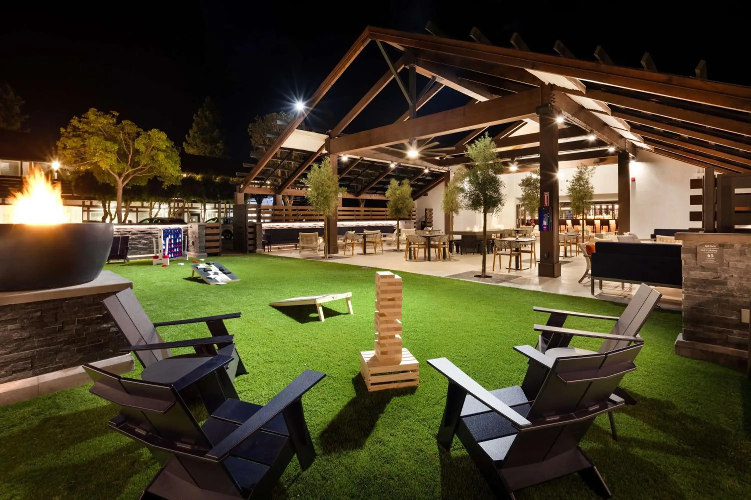 Inner courtyard view in The Hadsten Solvang, Tapestry Collection by Hilton Inner courtyard view in The Hadsten Solvang, Tapestry Collection by Hilton