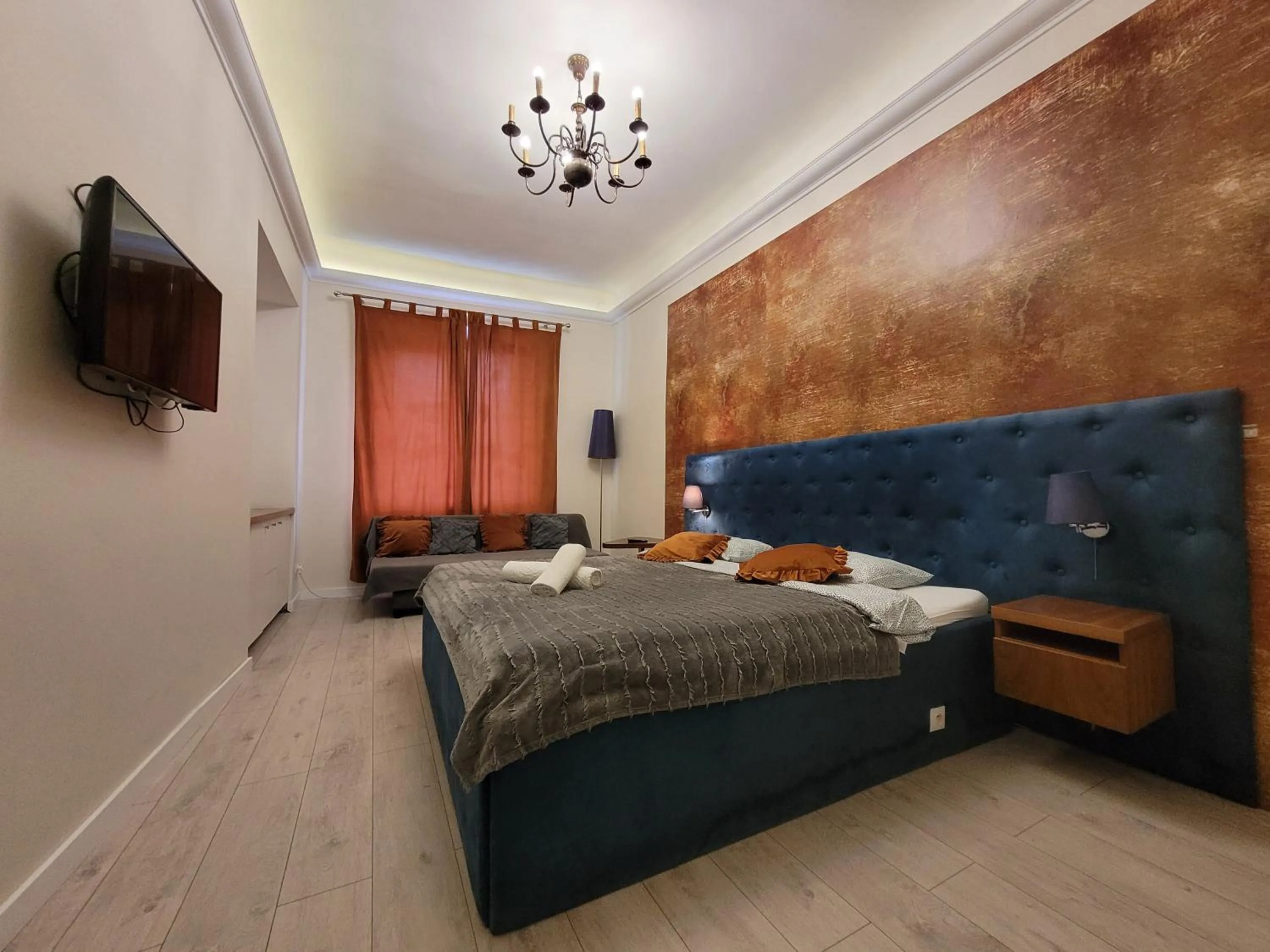 Bed in Chmielna 5 Rooms & Apartments