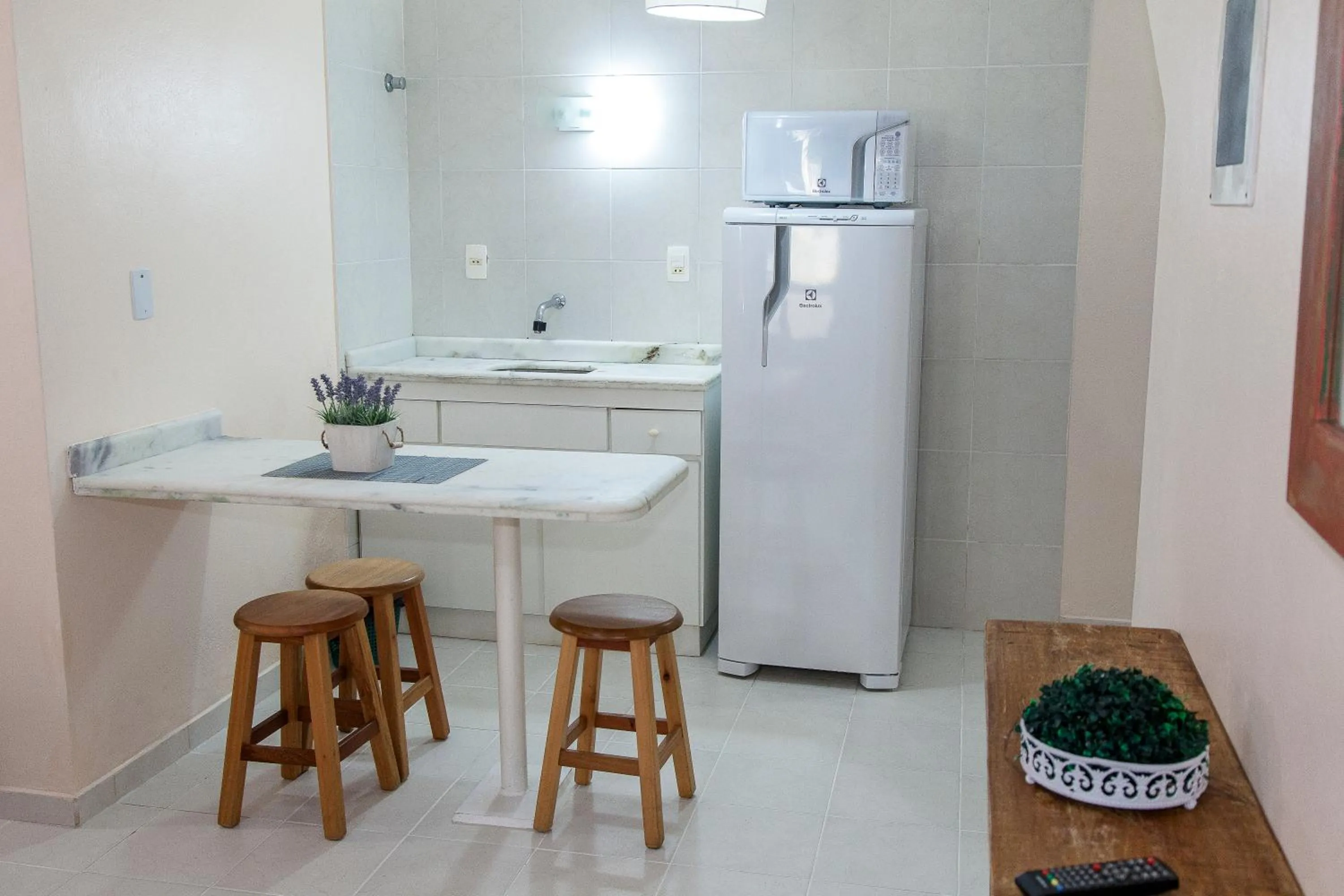 Kitchen or kitchenette in Hotel Fênix