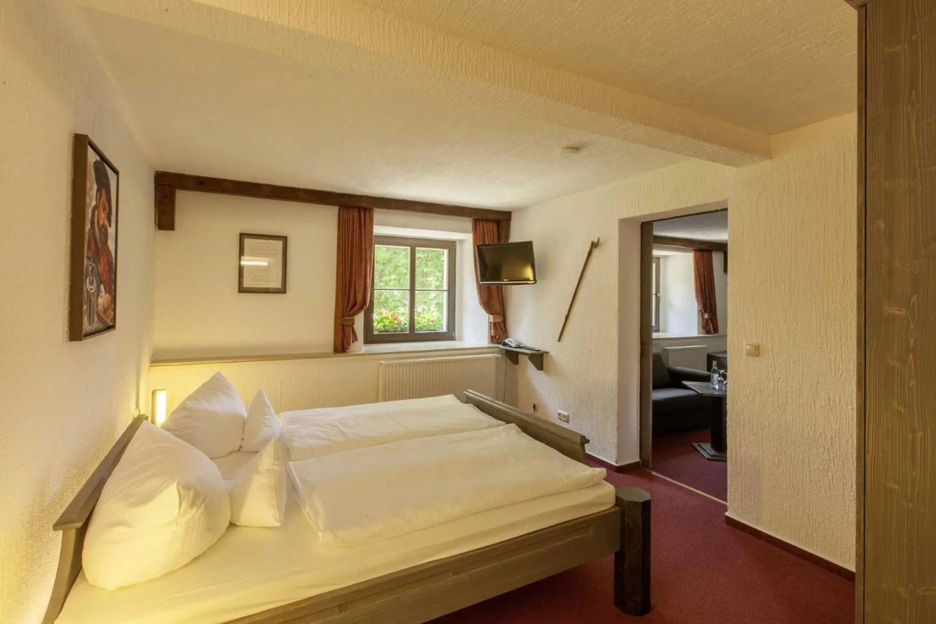Bed in Burghotel Stolpen