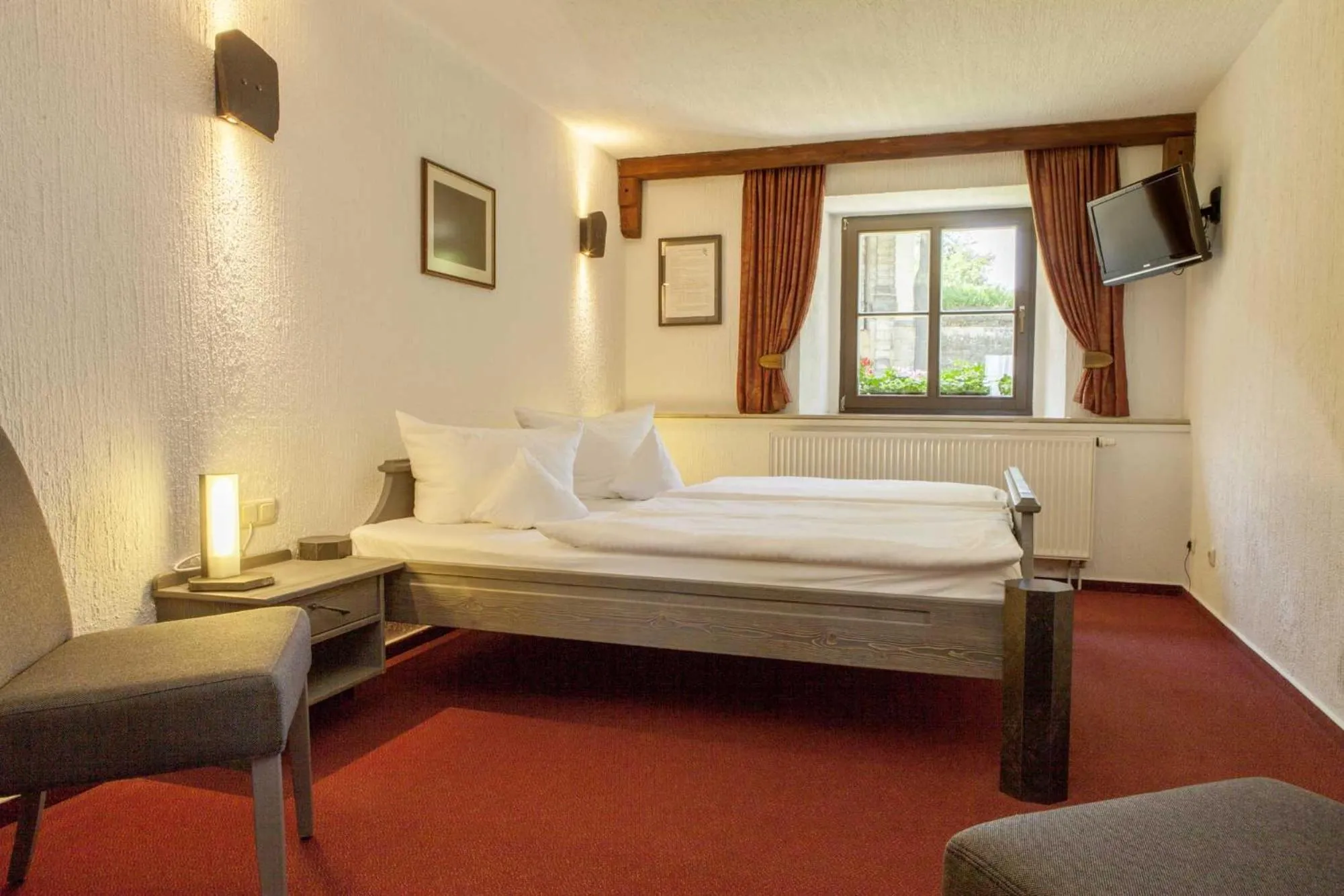 Bed in Burghotel Stolpen