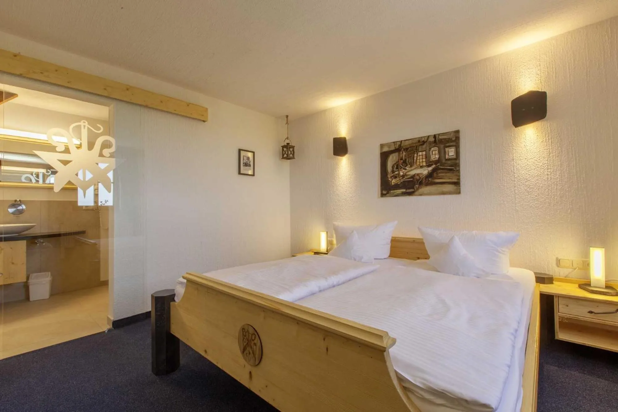 Bed in Burghotel Stolpen