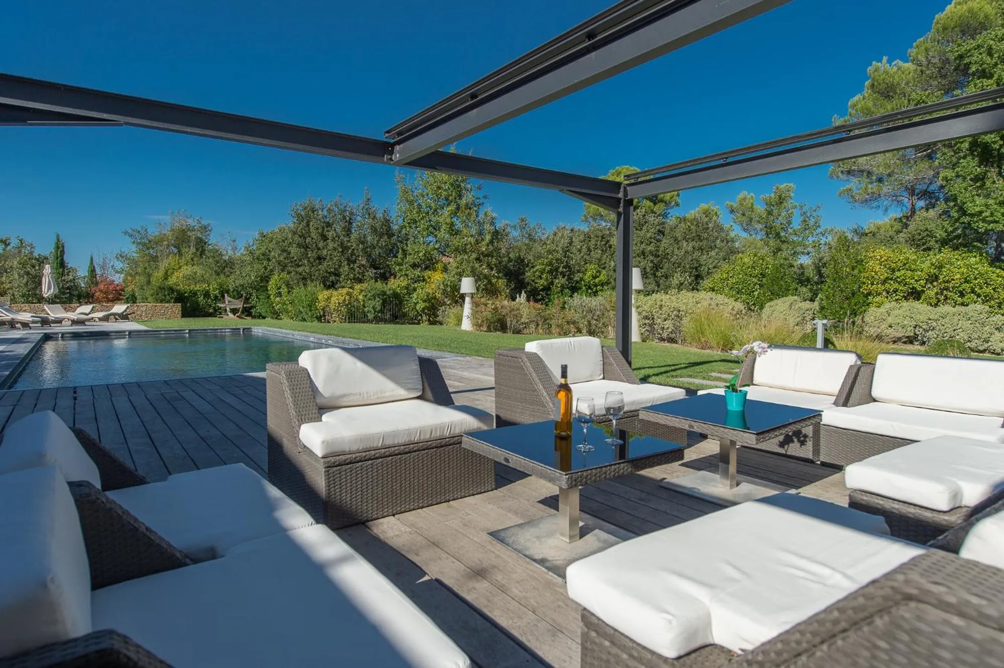 Swimming pool in Domaine Rampale