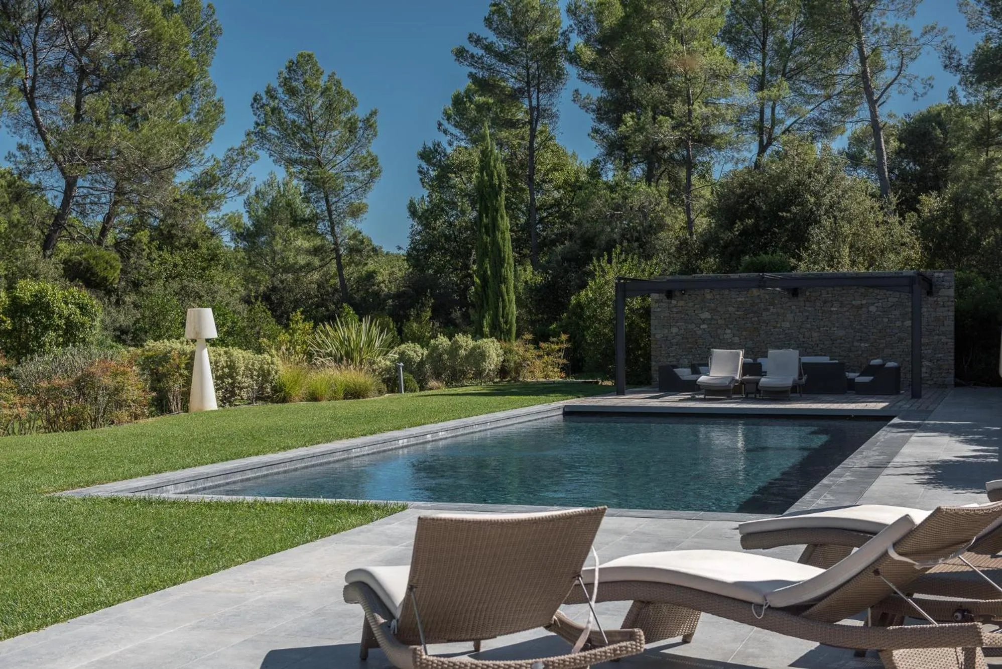 Natural landscape in Domaine Rampale