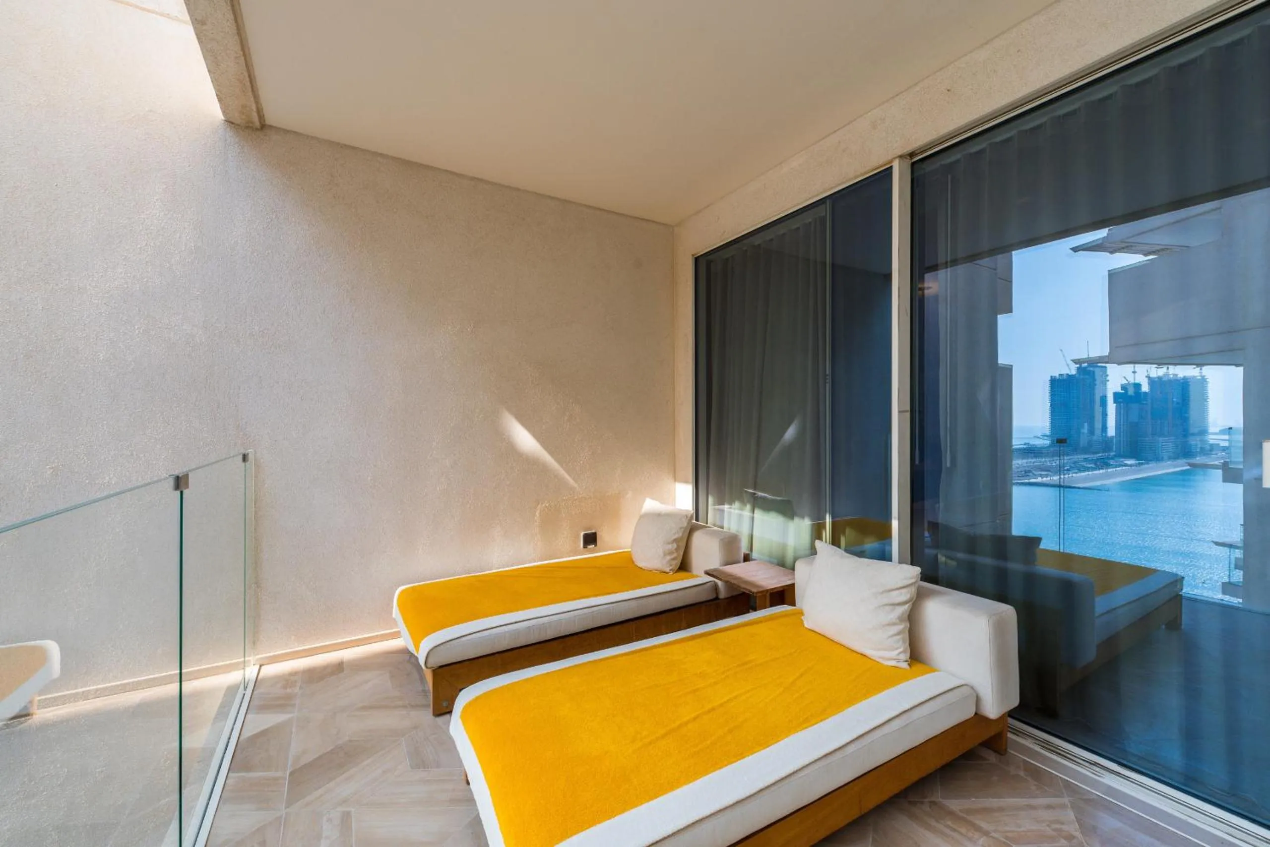 Balcony/Terrace, Bed in EDEN'S Homes & Villas - FIVE Palm Residences