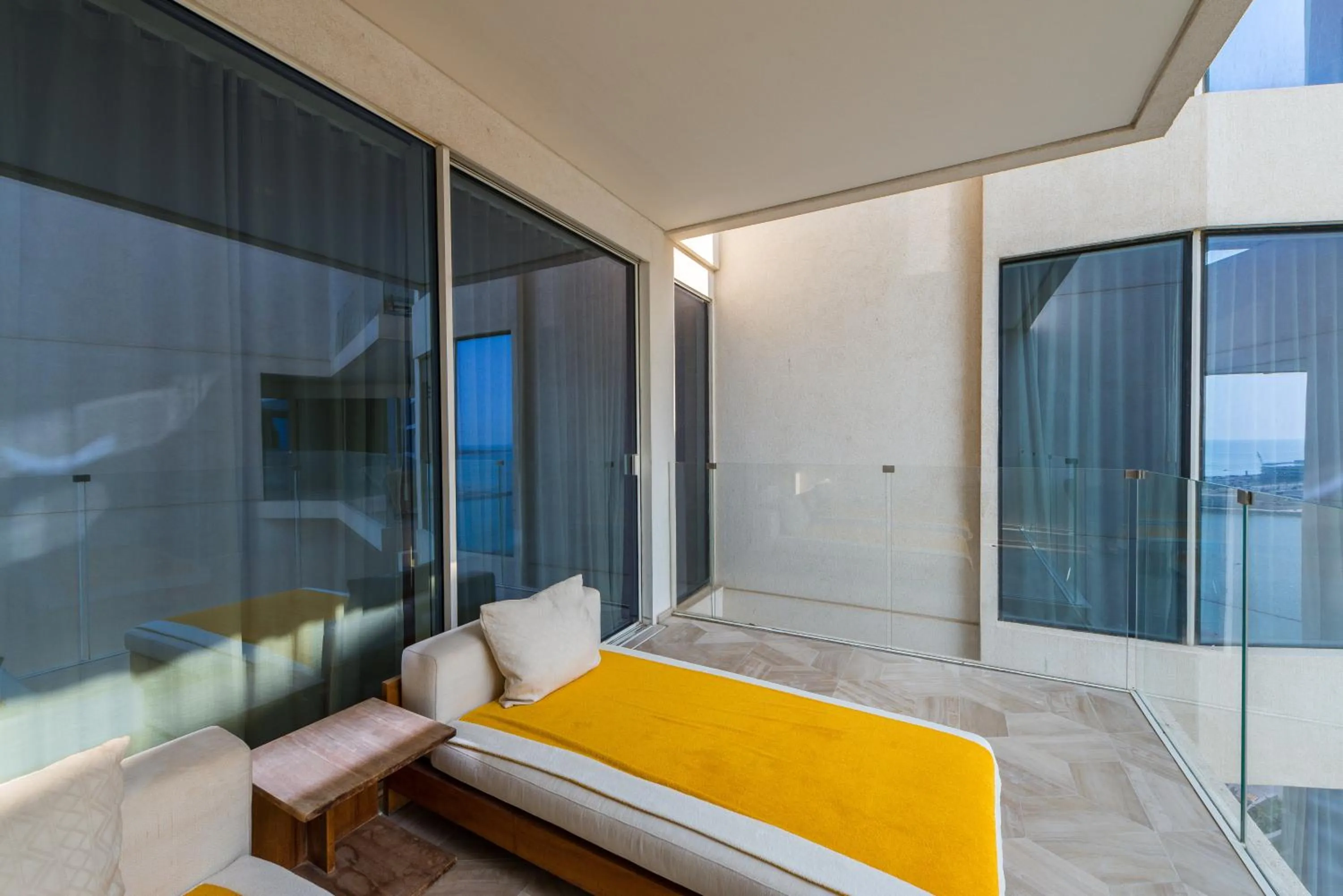 Balcony/Terrace, Bed in EDEN'S Homes & Villas - FIVE Palm Residences