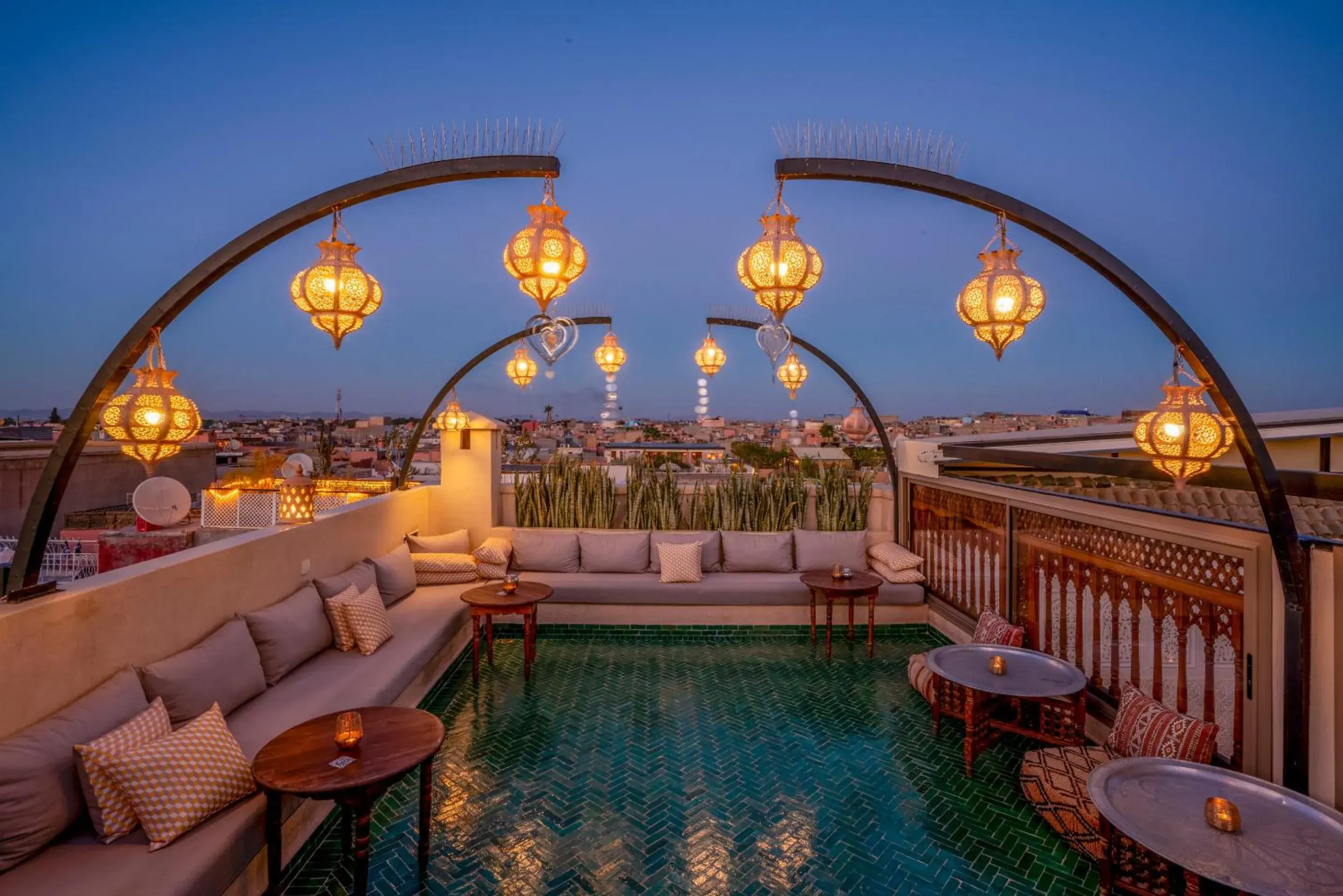 Patio in Riad Janate & SPA Patio in Riad Janate & SPA