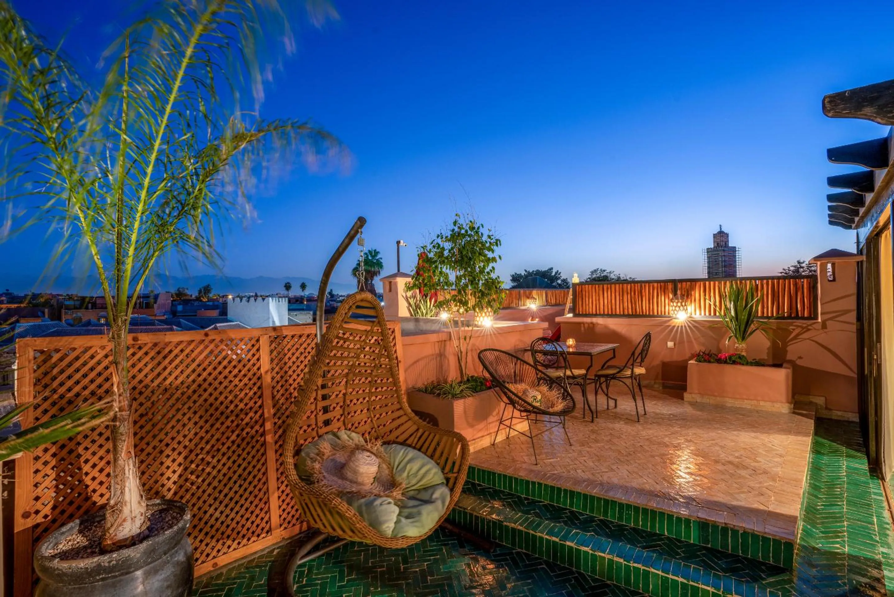 Patio in Riad Janate & SPA