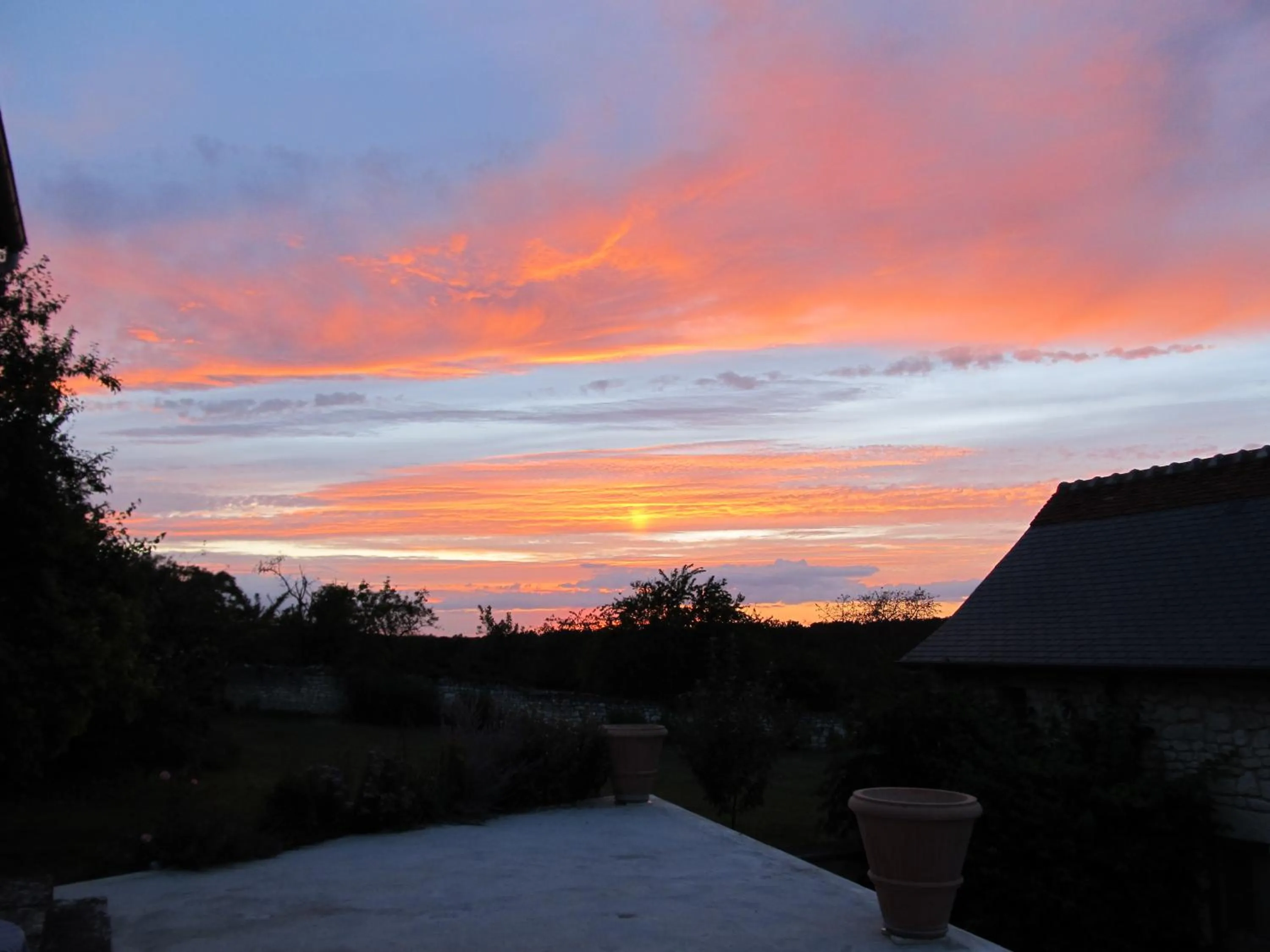 Sunset in Le Clos de la Garde