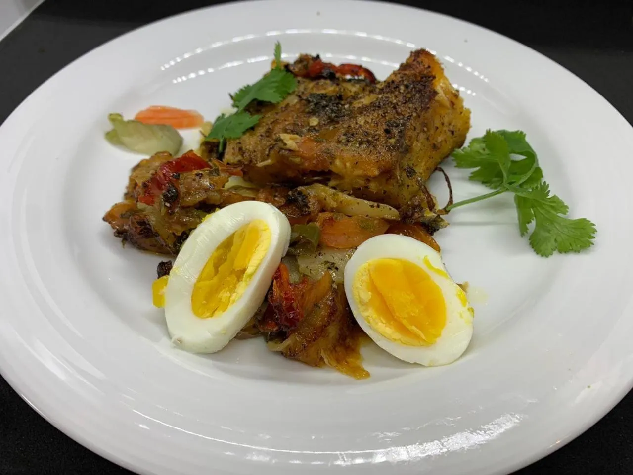 Food close-up in Jbay Zebra Lodge