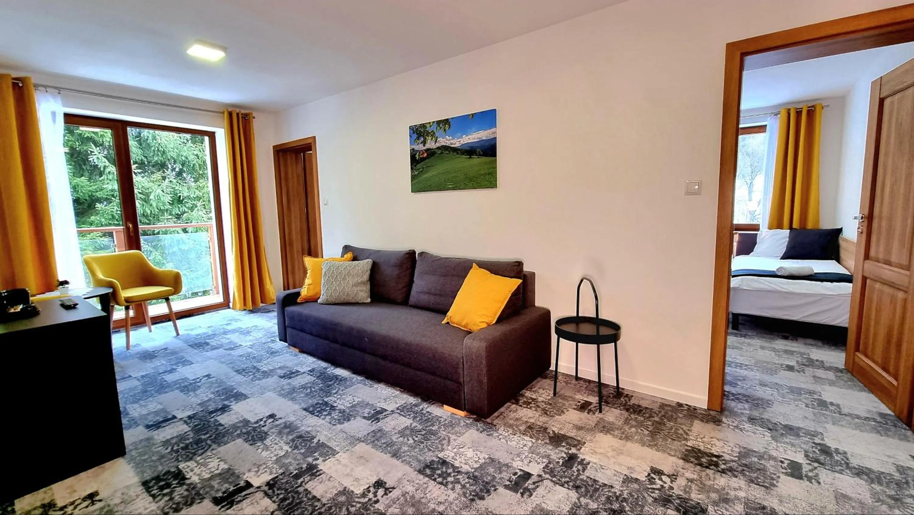 Seating area, Bed in Rezydencja Barrettski