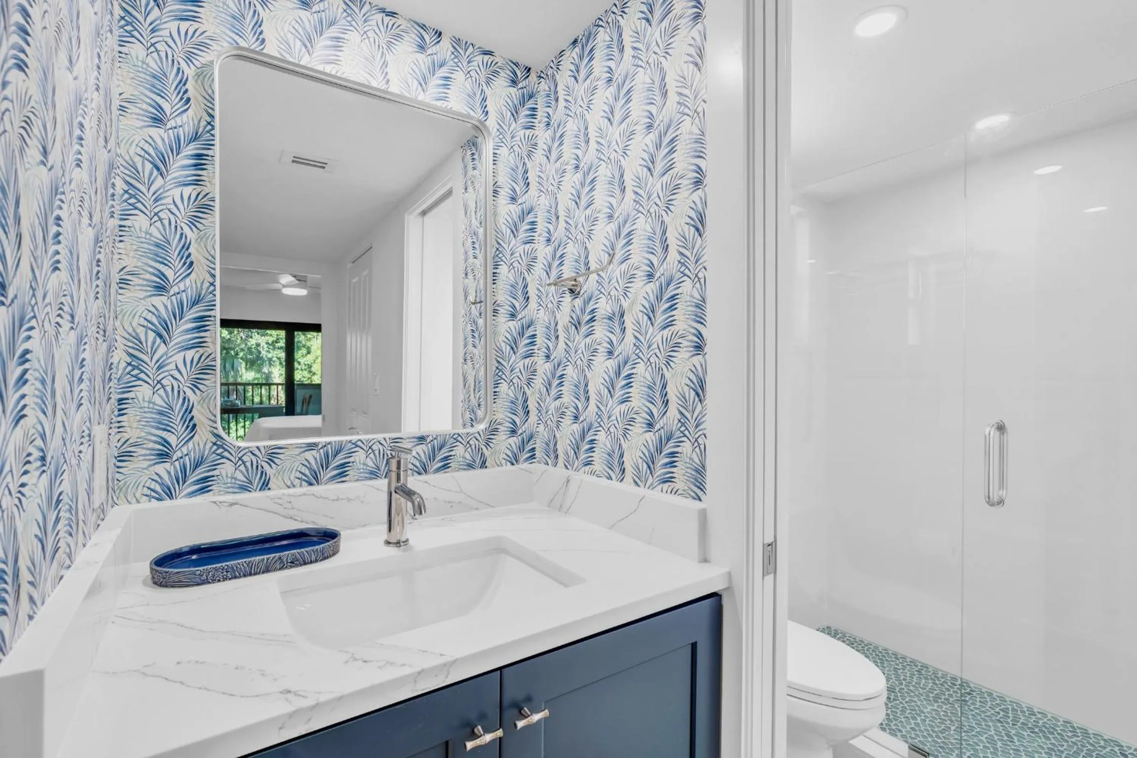 Bathroom in Park Shore Resort by Mike Z Rentals