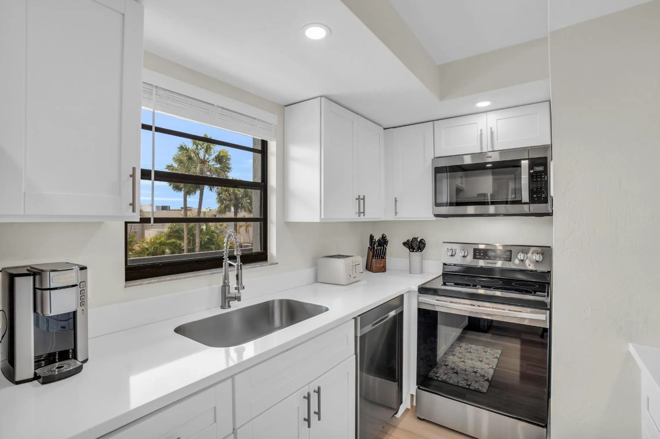 kitchen in Park Shore Resort by Mike Z Rentals