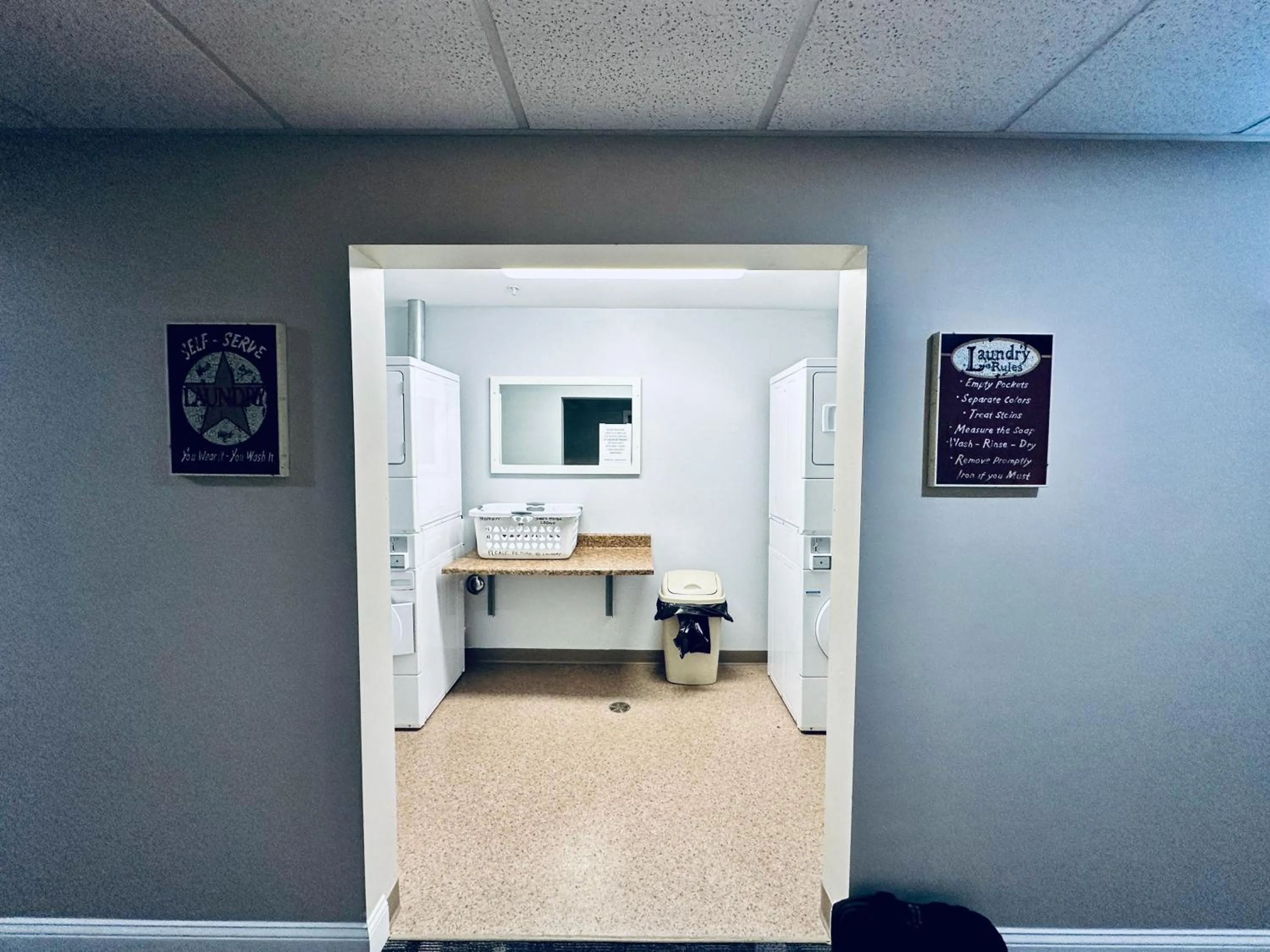 laundry in Ivey's Motor Lodge