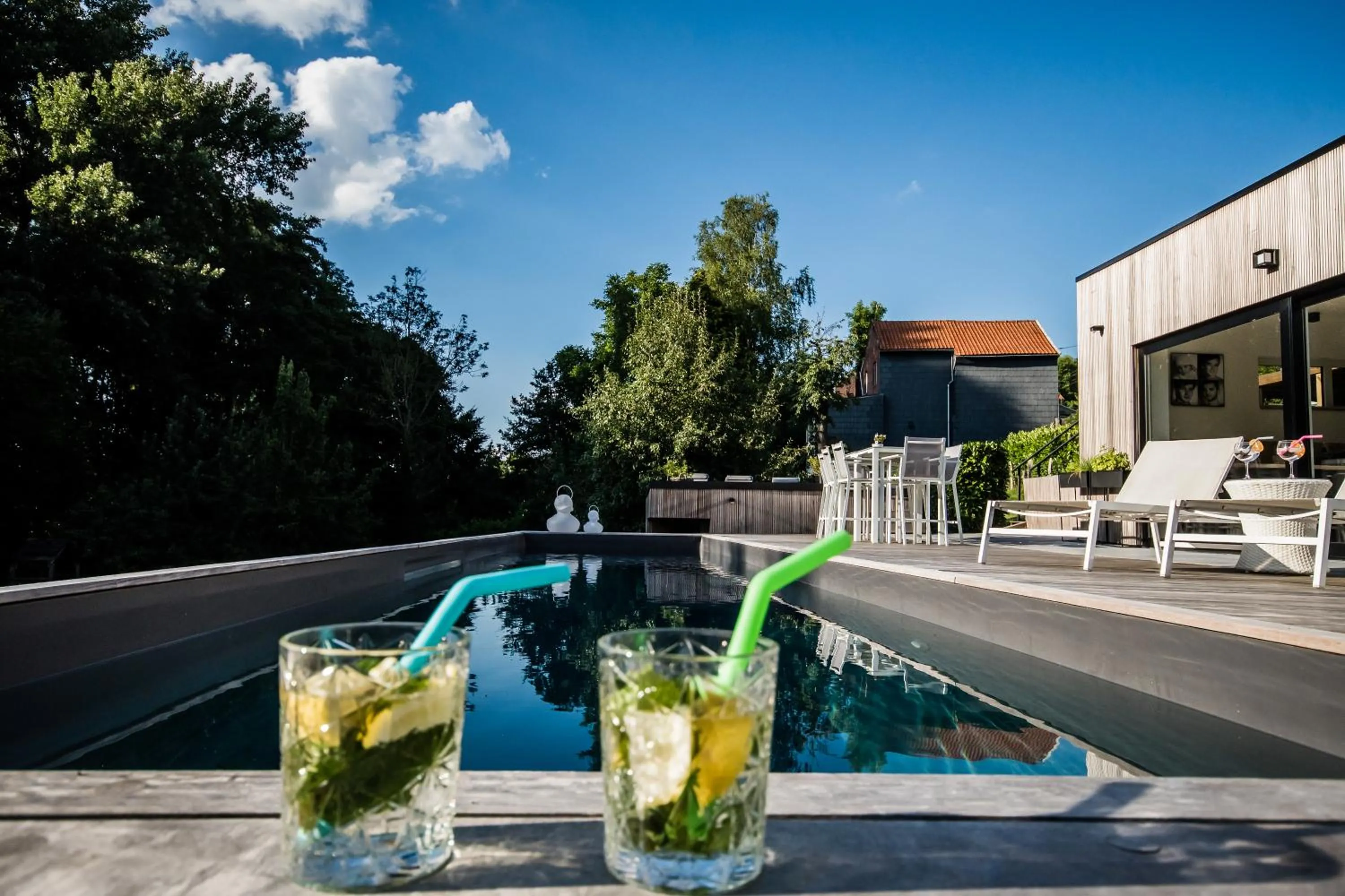 Swimming pool in Au Calme de Hosdent