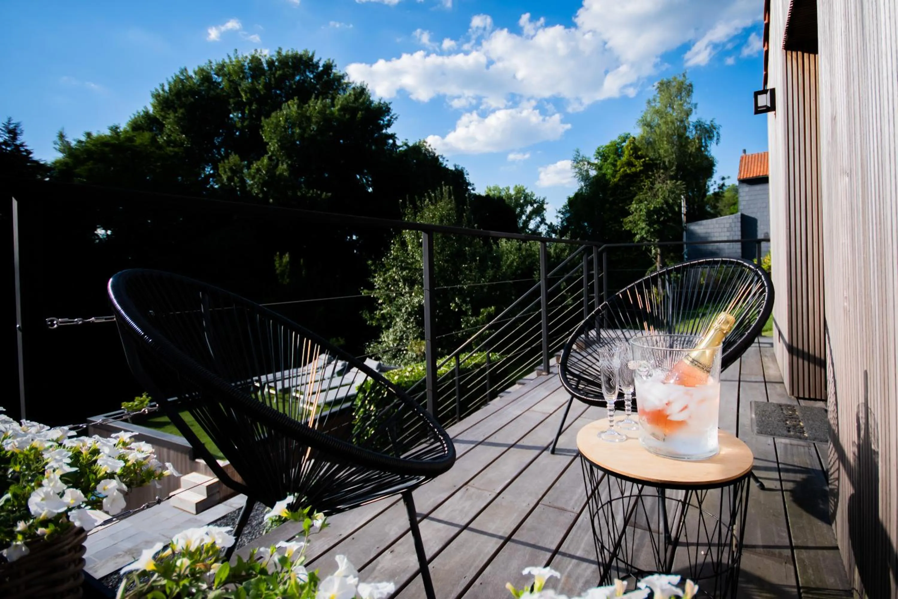 Patio in Au Calme de Hosdent