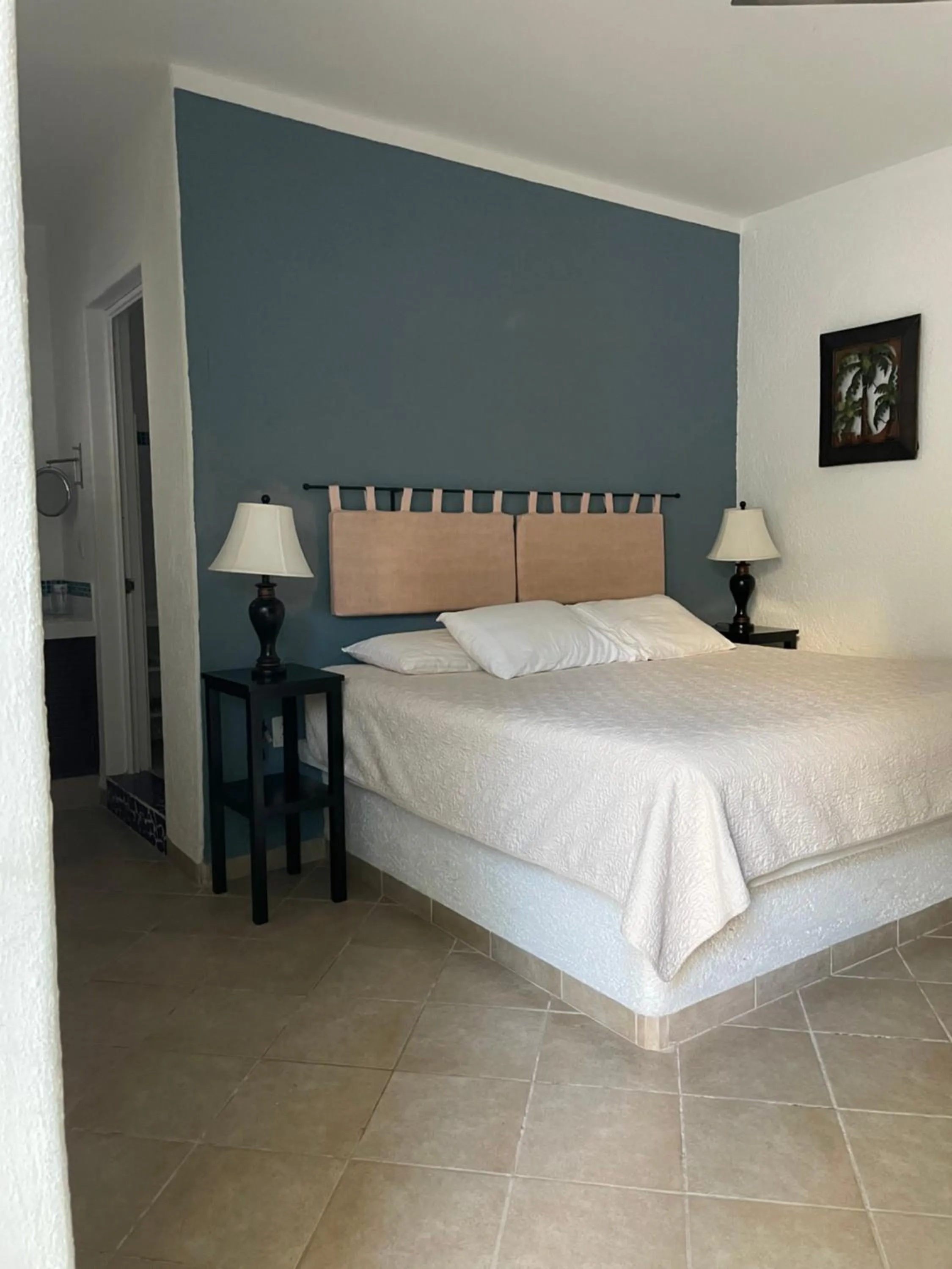 View (from property/room), Bed in Villa Escondida Guest House Cozumel Downtown