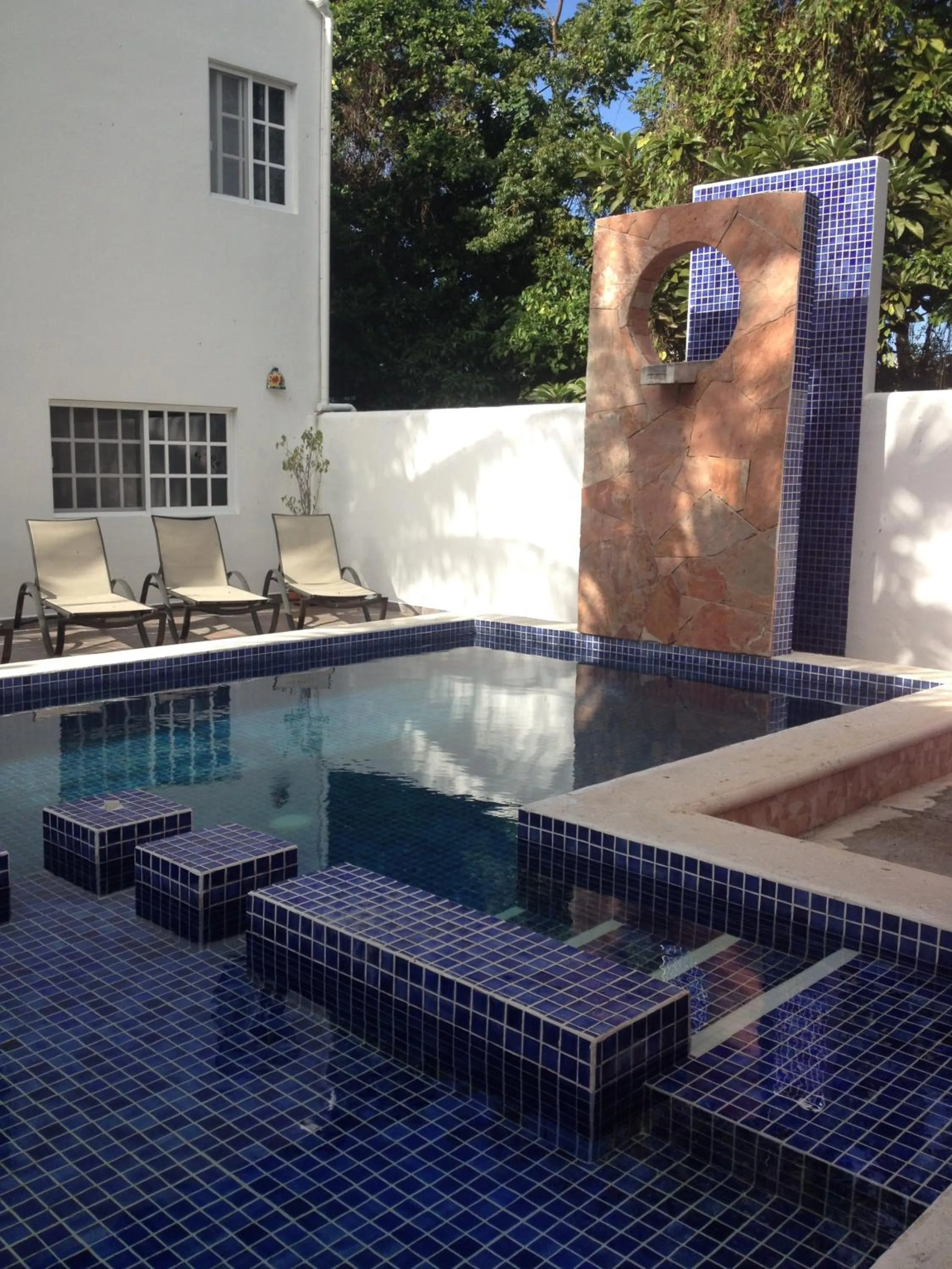 Swimming pool in Villa Escondida Guest House Cozumel Downtown
