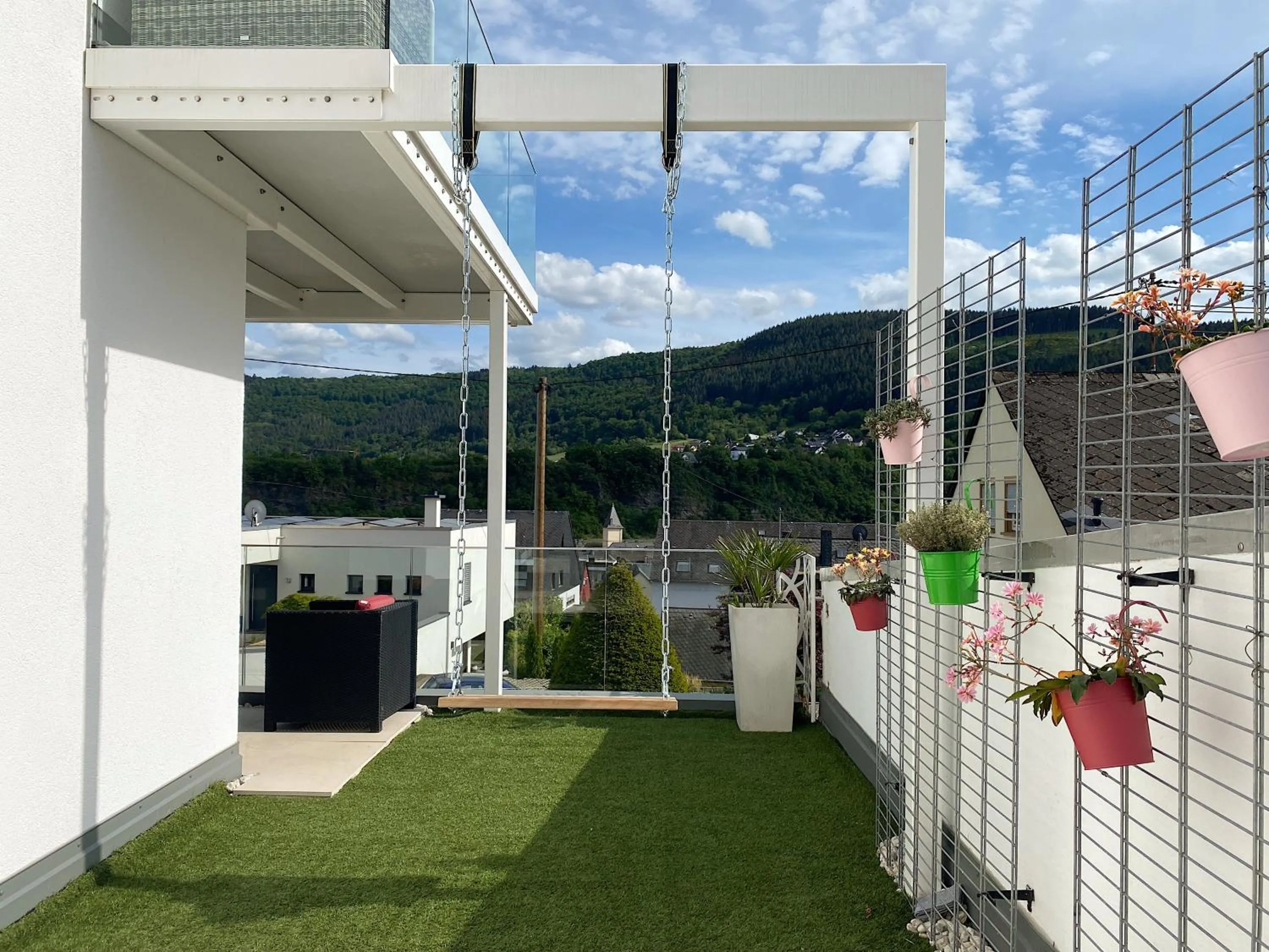 Balcony/Terrace in Weingut-Aparthotel Olinger
