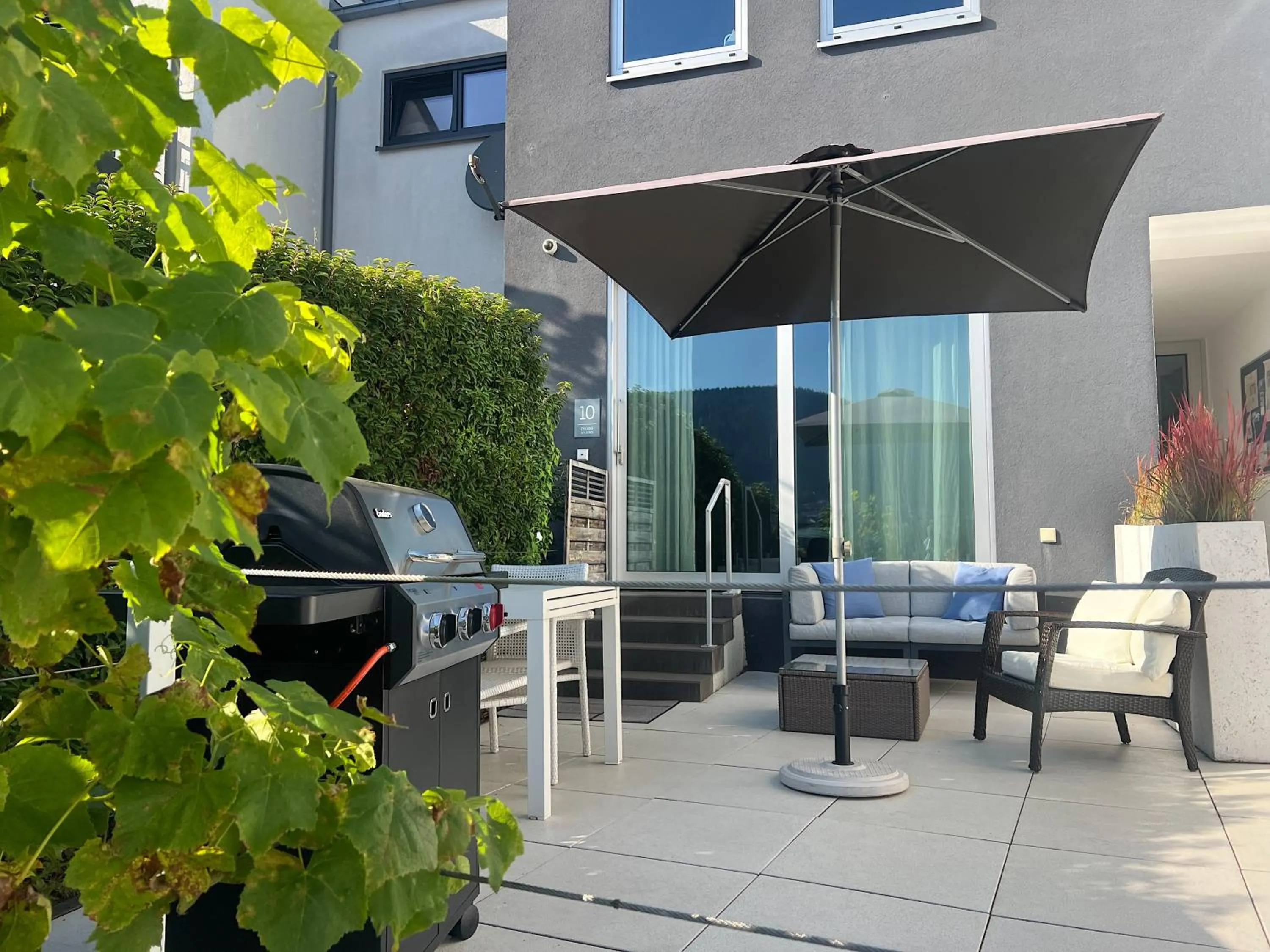 BBQ facilities in Weingut-Aparthotel Olinger