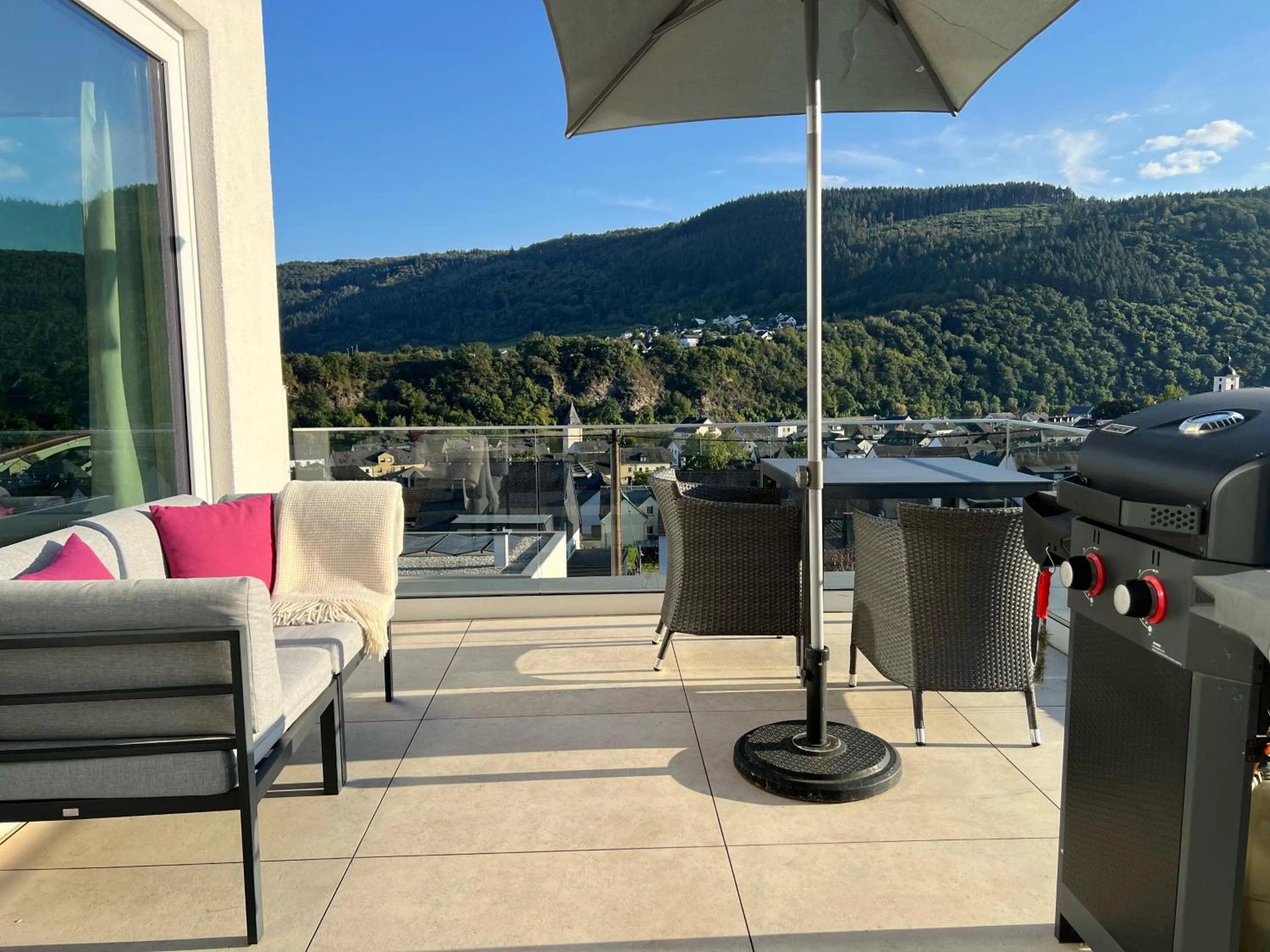 BBQ facilities in Weingut-Aparthotel Olinger