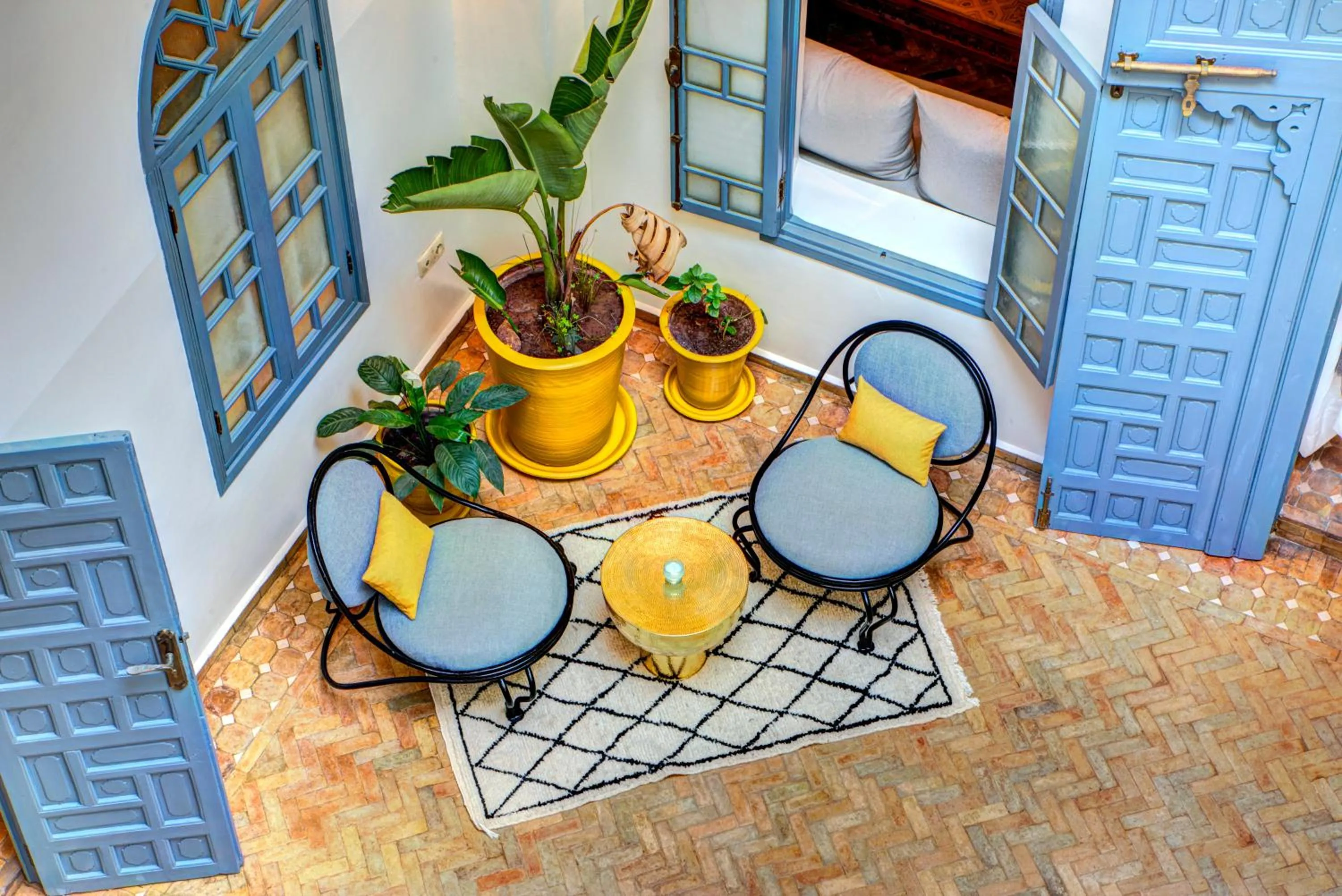 Living room in Riad Amaris