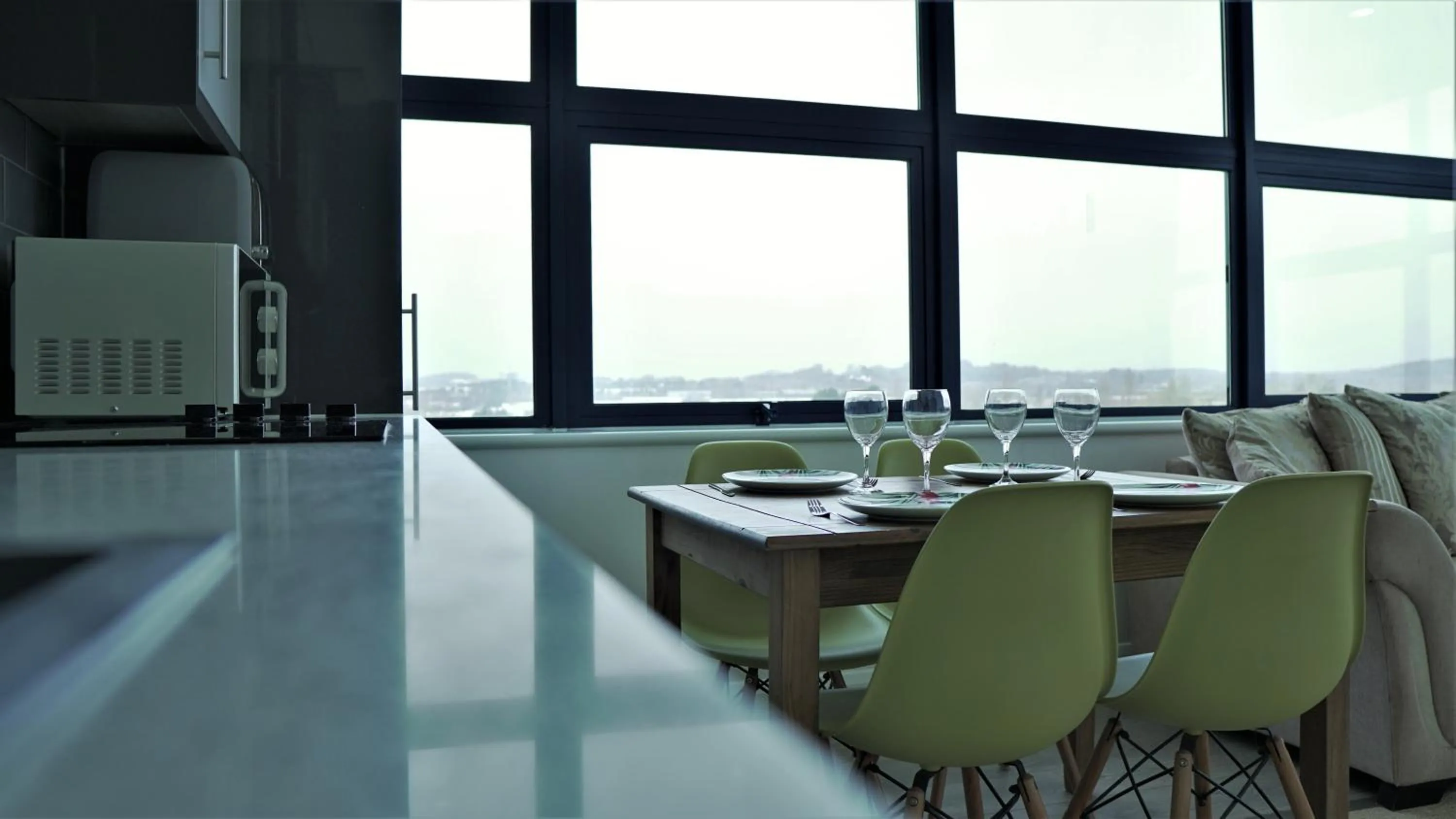 Living room in Sapphire House Apartments