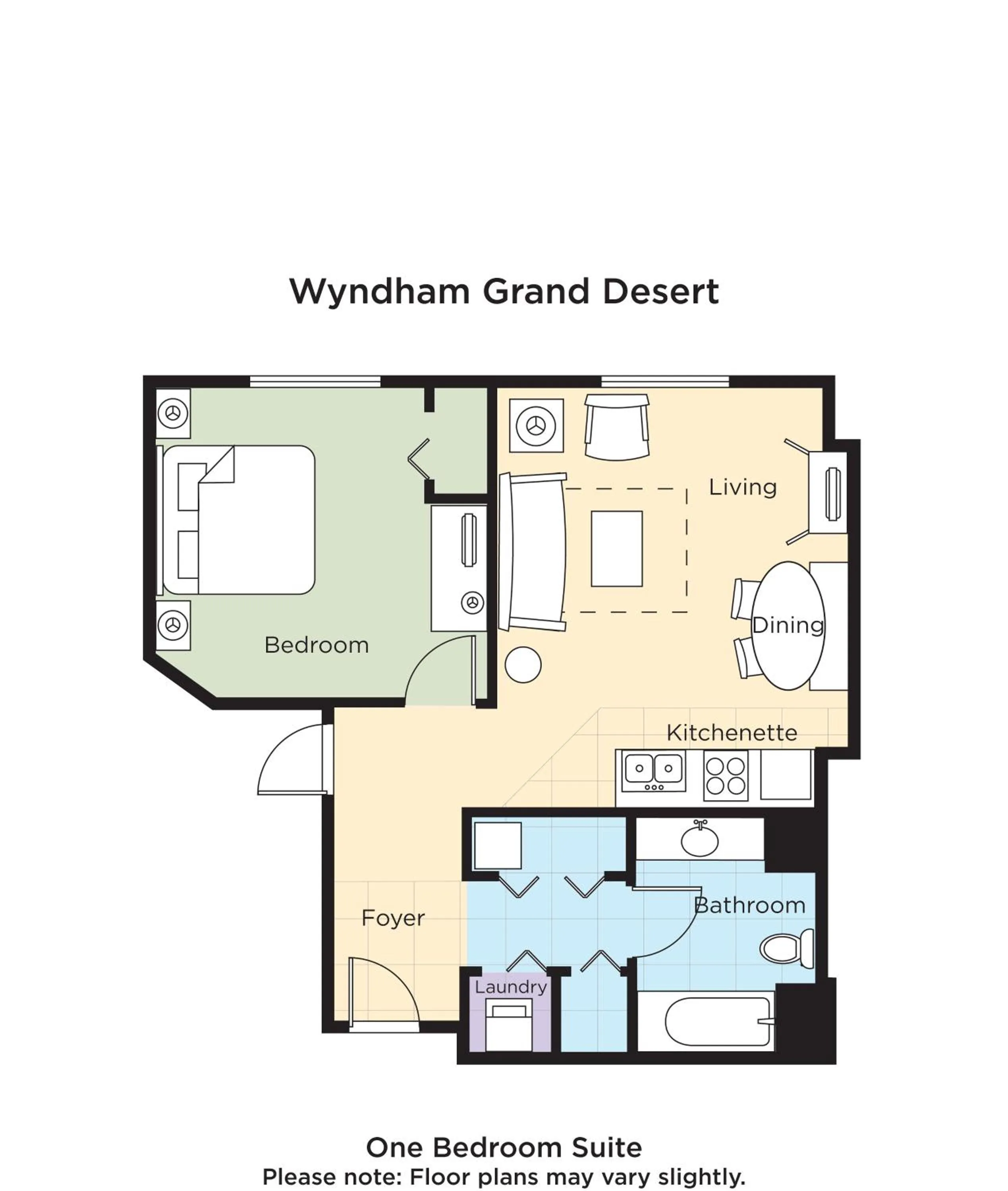 Floor plan in Club Wyndham Grand Desert