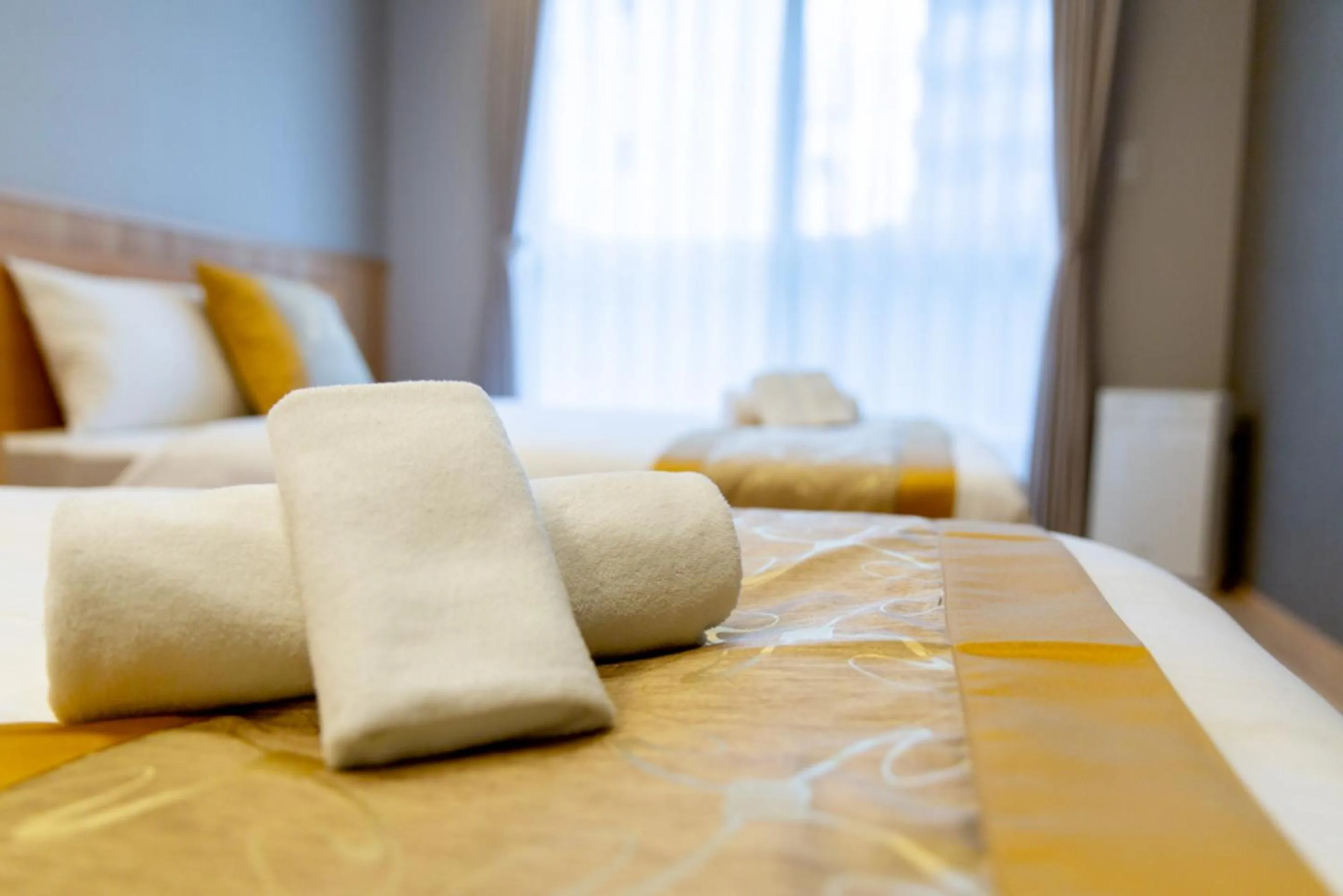 Bed in GRAND BASE Hiroshima Hikarimachi