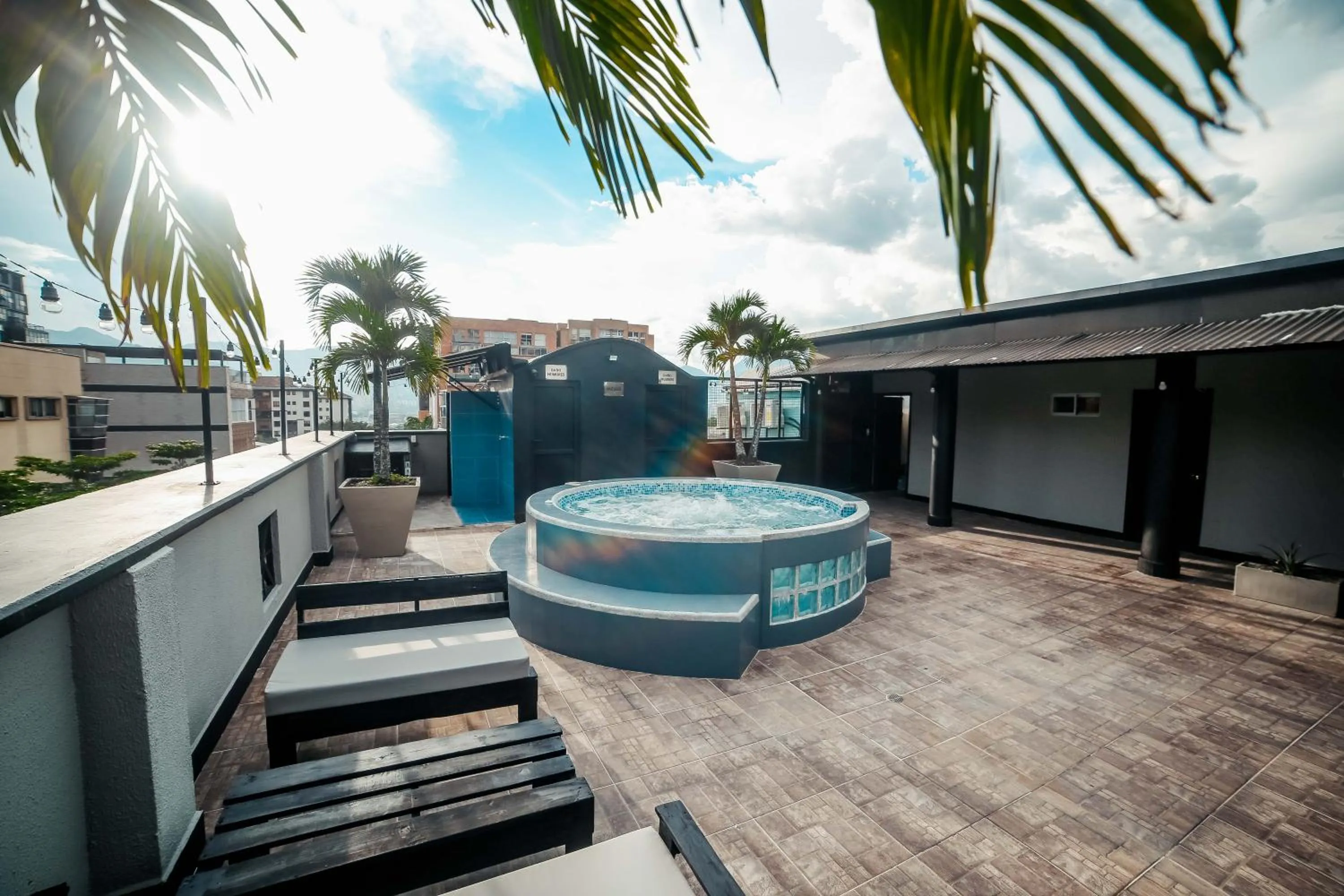 Patio in Hotel Tik Medellin