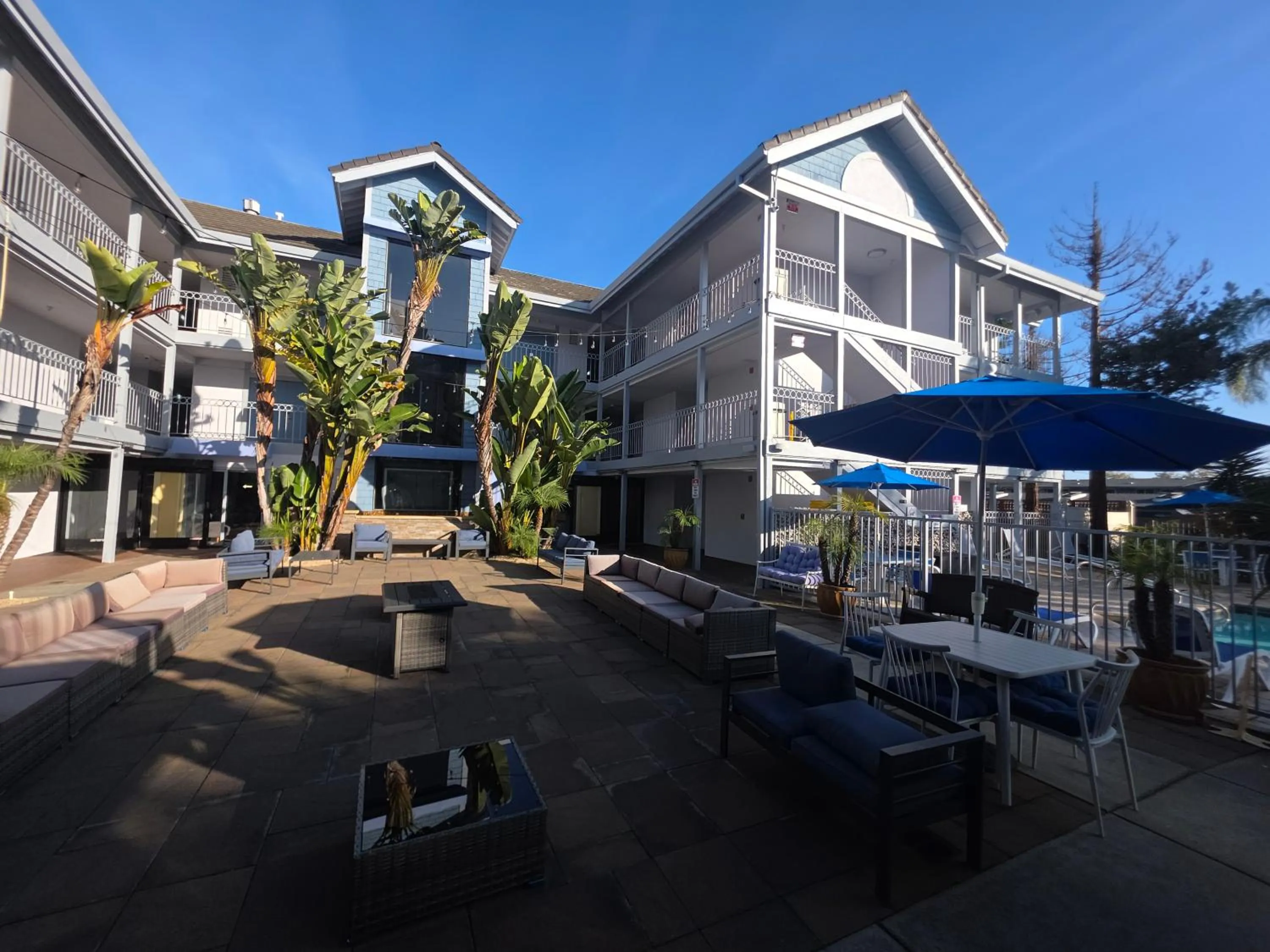 Inner courtyard view in Hotel Solares