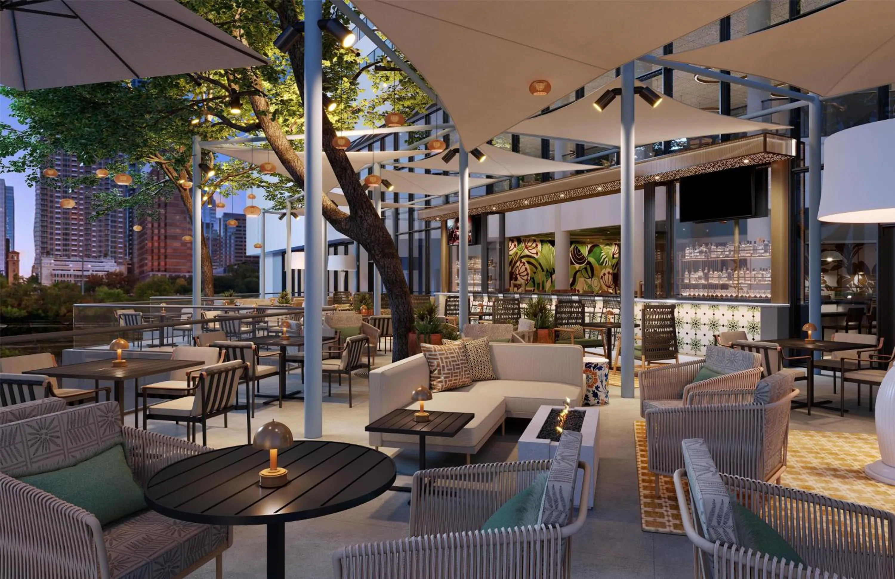 Lounge or bar in Hyatt Regency Austin