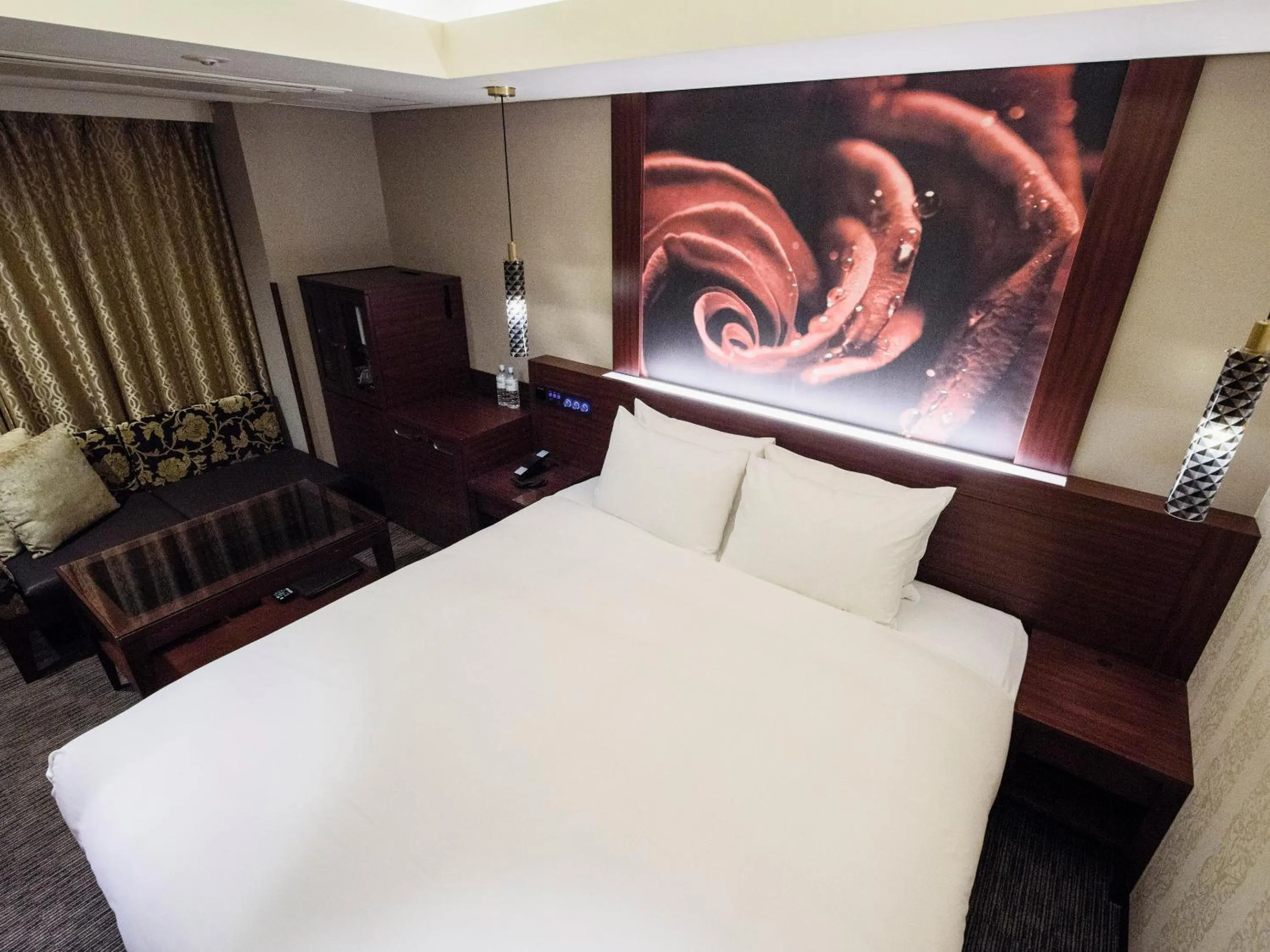 Bed in Meguroholic Hotel