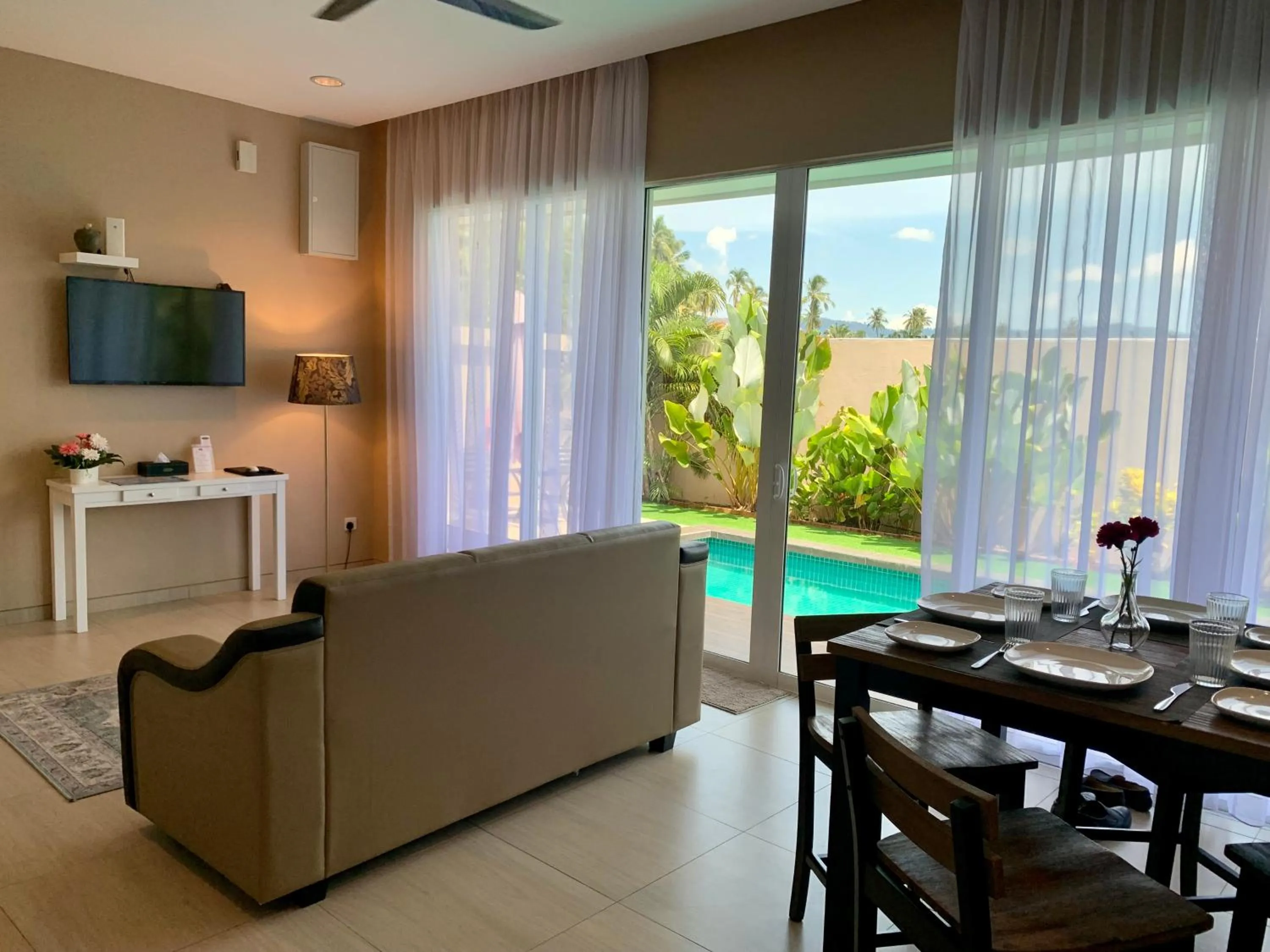 Living room in The Paddy Field - Private Pool Villas