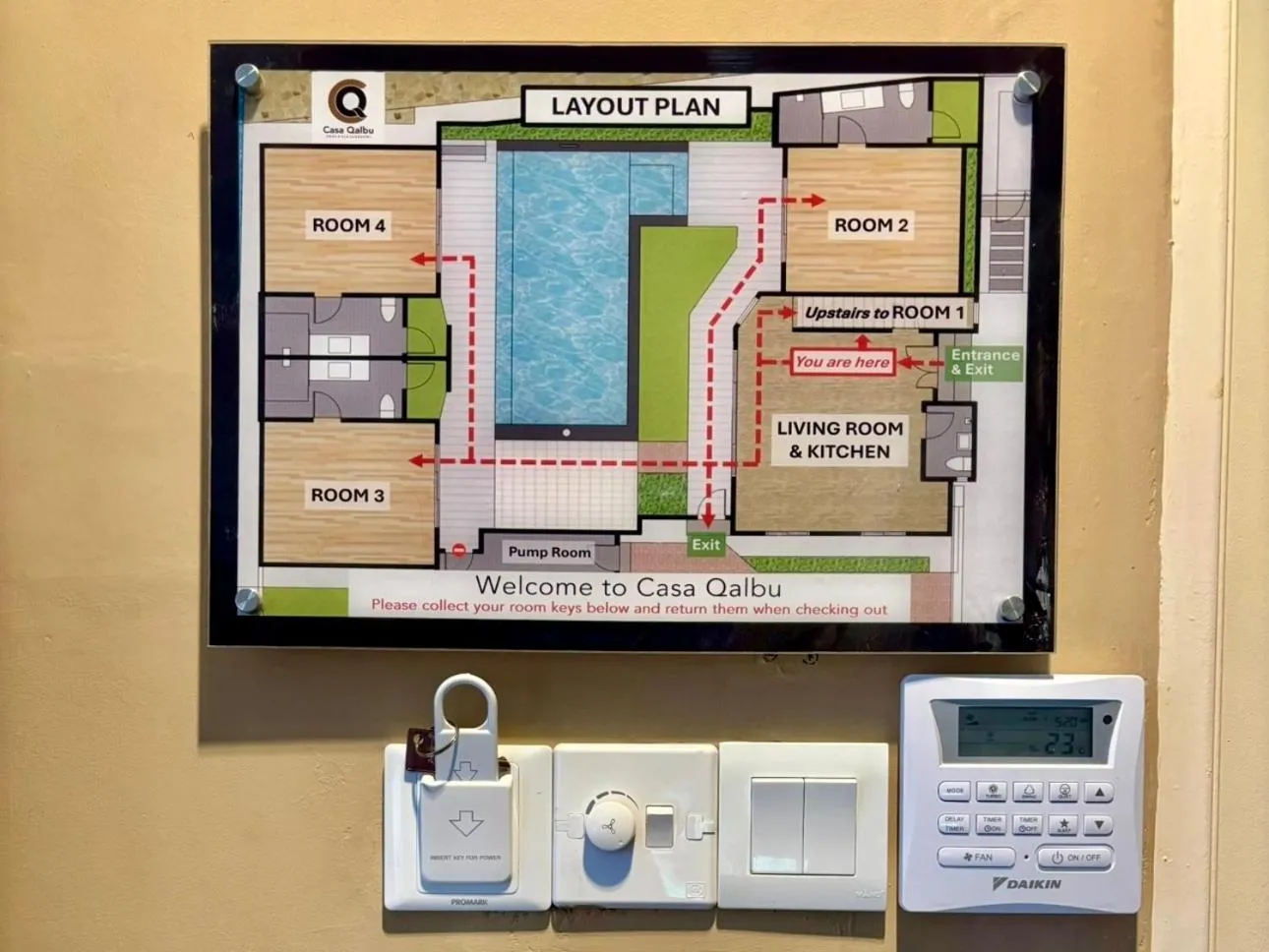 Floor plan in The Paddy Field - Private Pool Villas