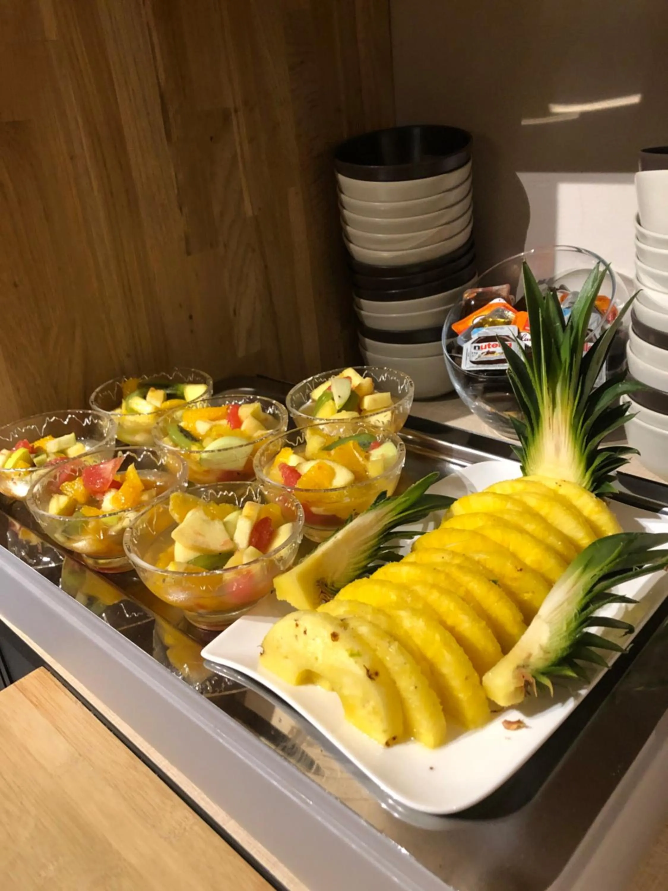 Breakfast in Logis Hôtel Restaurant Les Aubuns